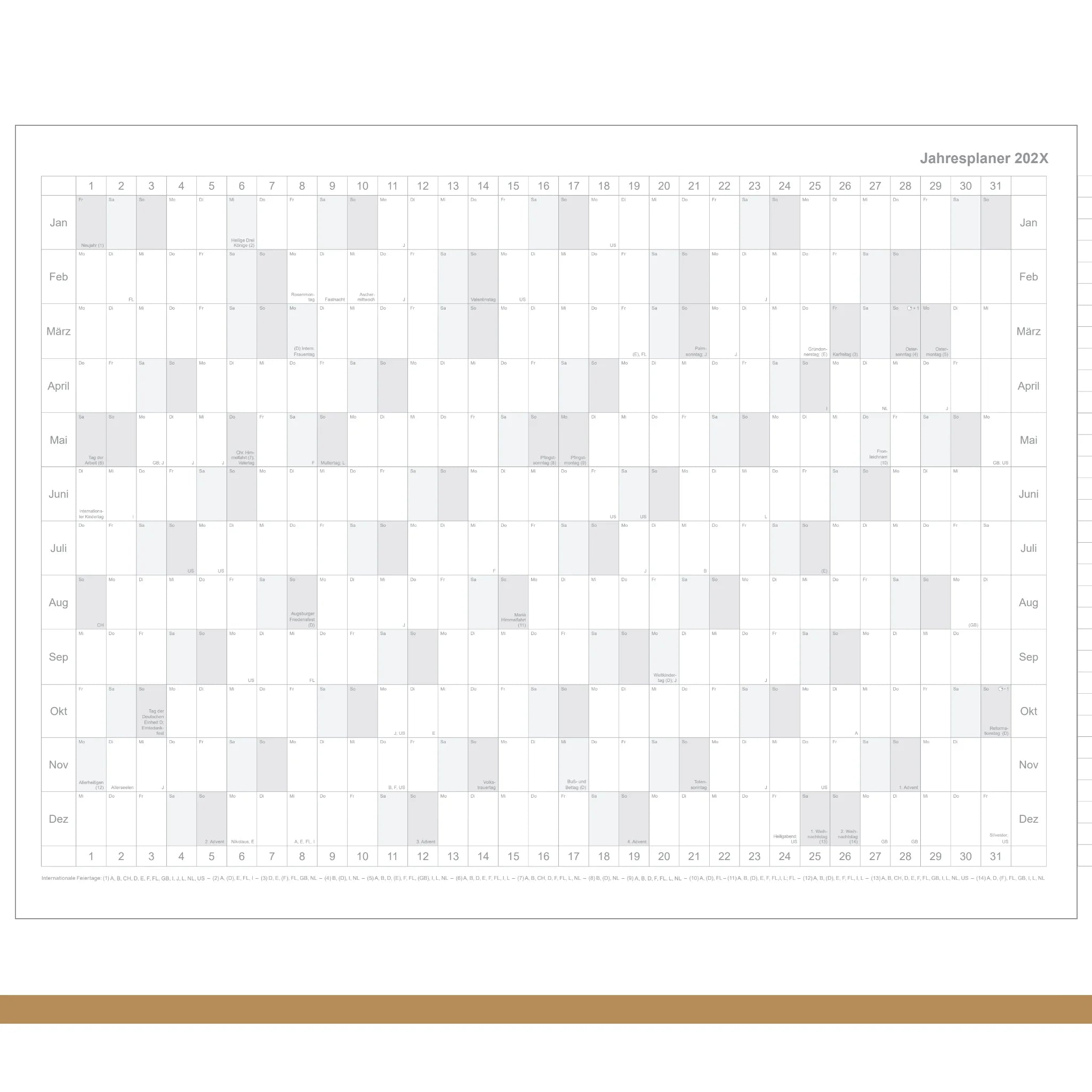 A4+ Einlagen - Leporello / Faltplaner