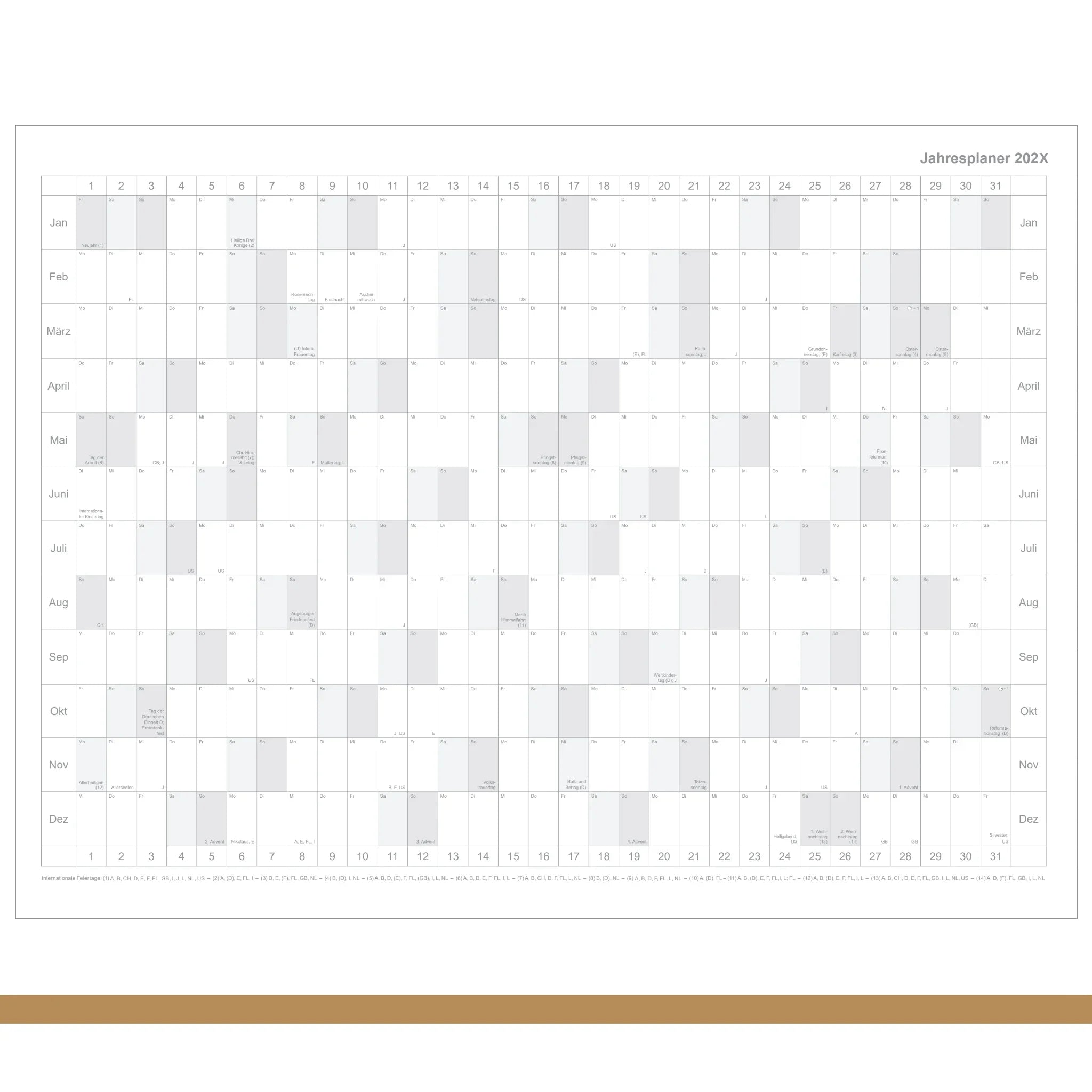 A4+ Einlagen - Leporello / Faltplaner