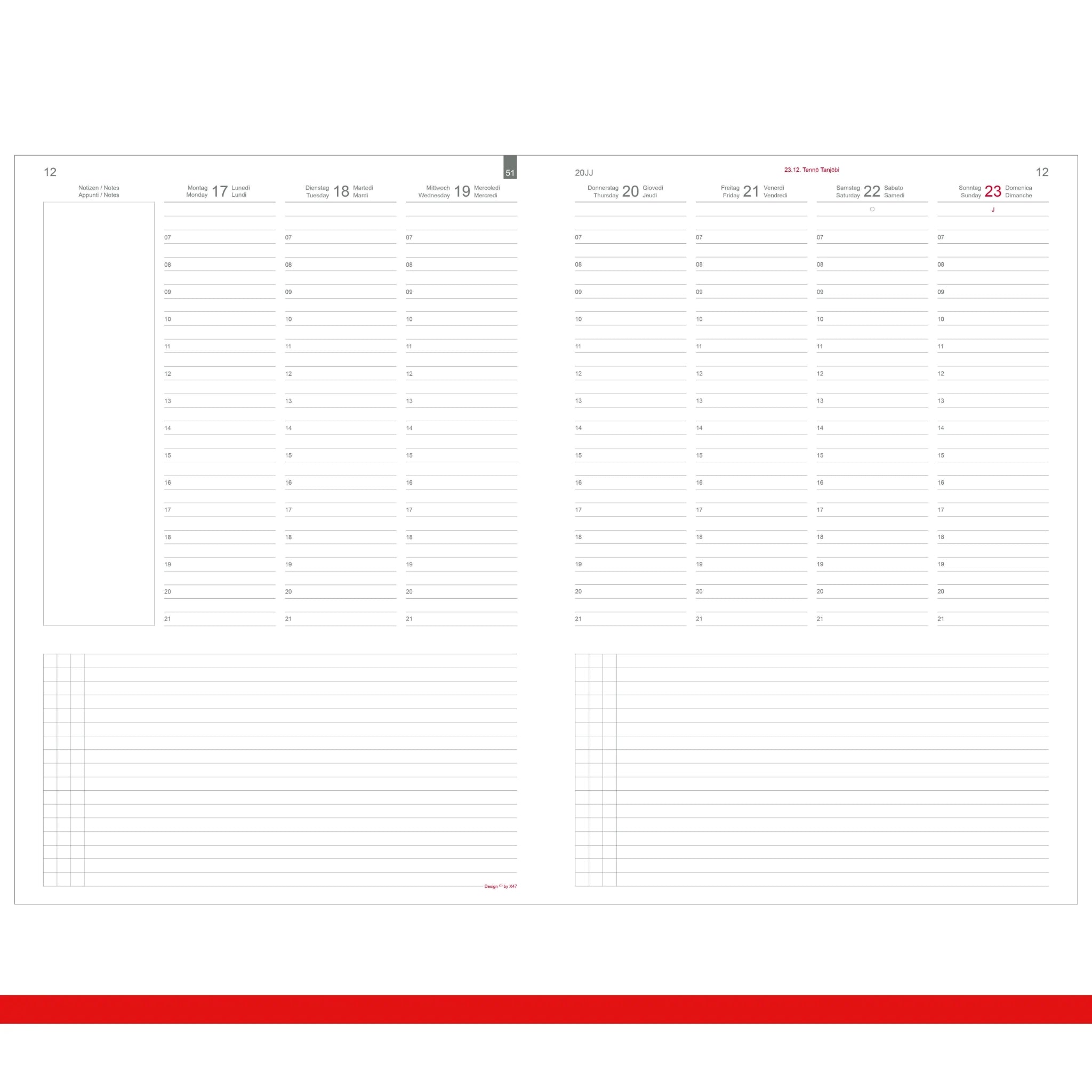 A4+ Einlagen - Kalender