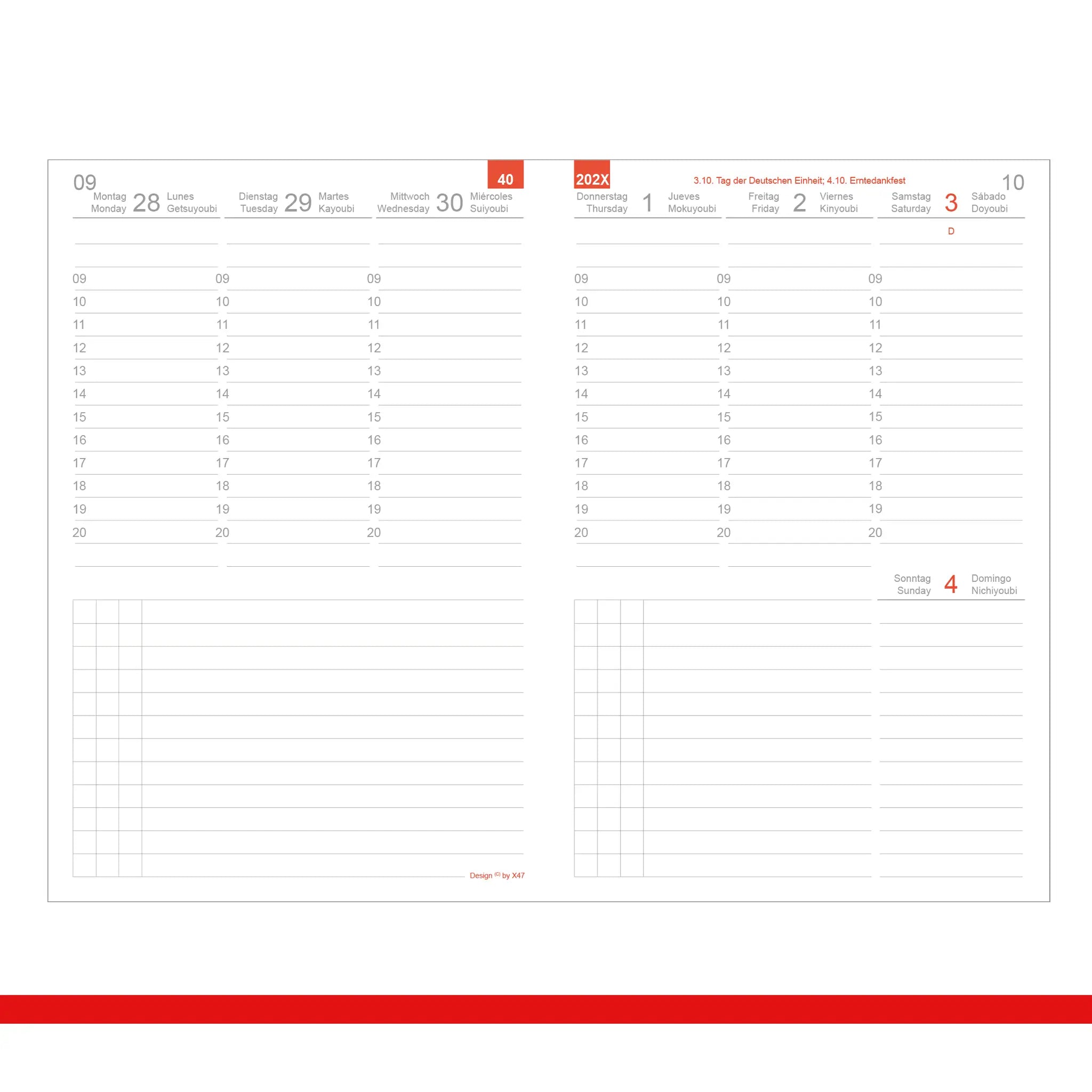 A6 Terminplaner 2026