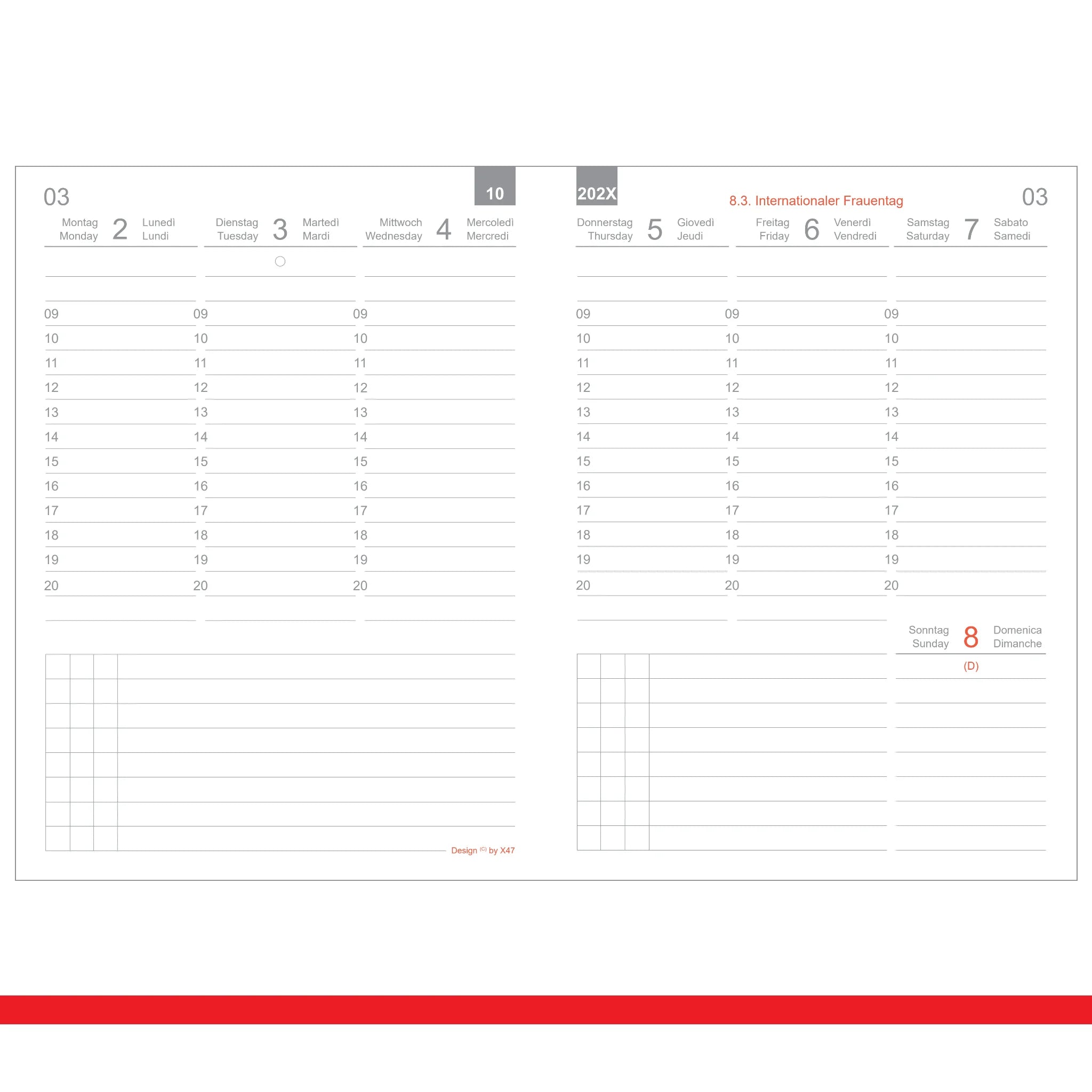 A7 Einlagen - Kalender