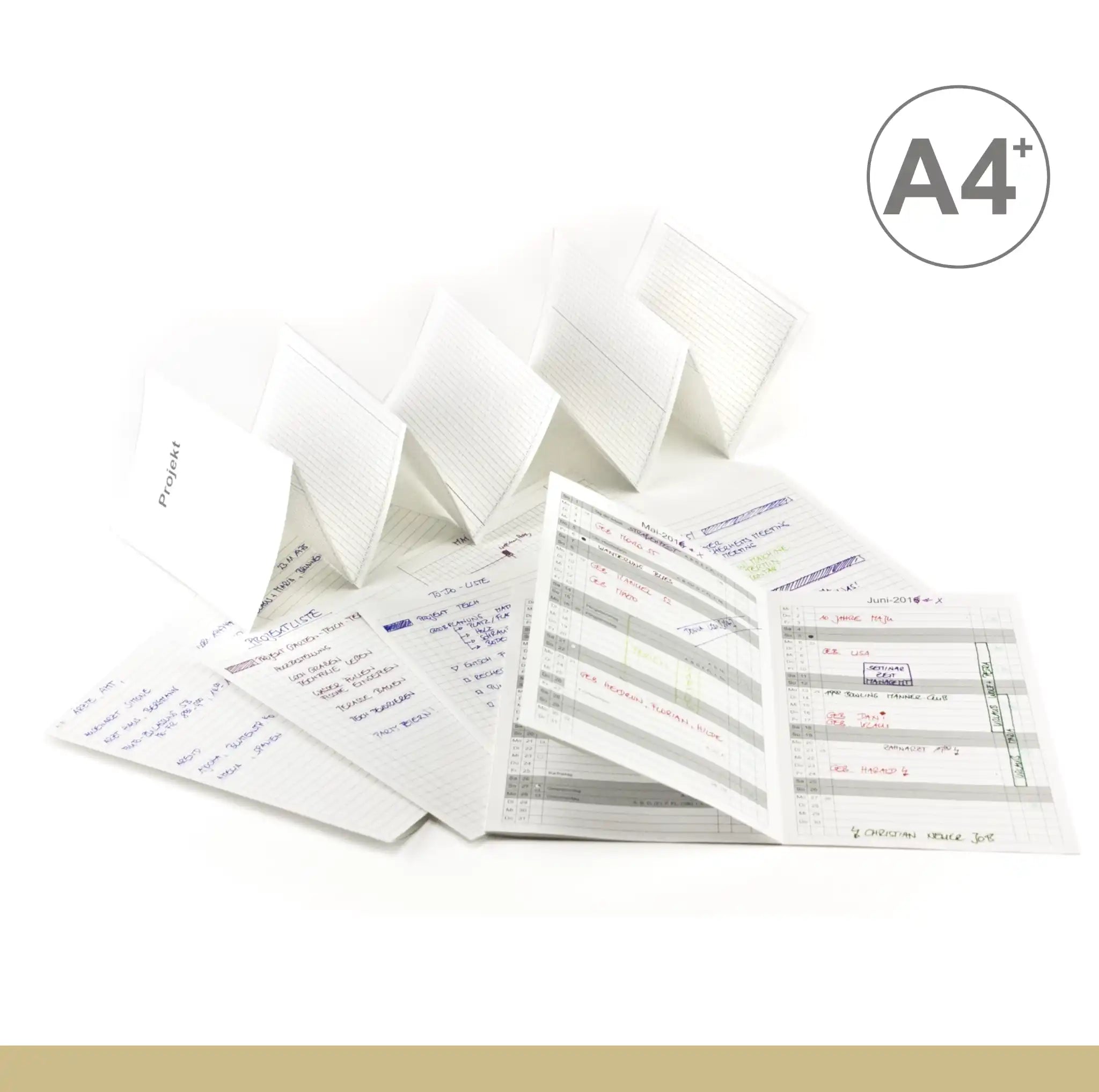 A4+ Einlagen - Leporello / Faltplaner