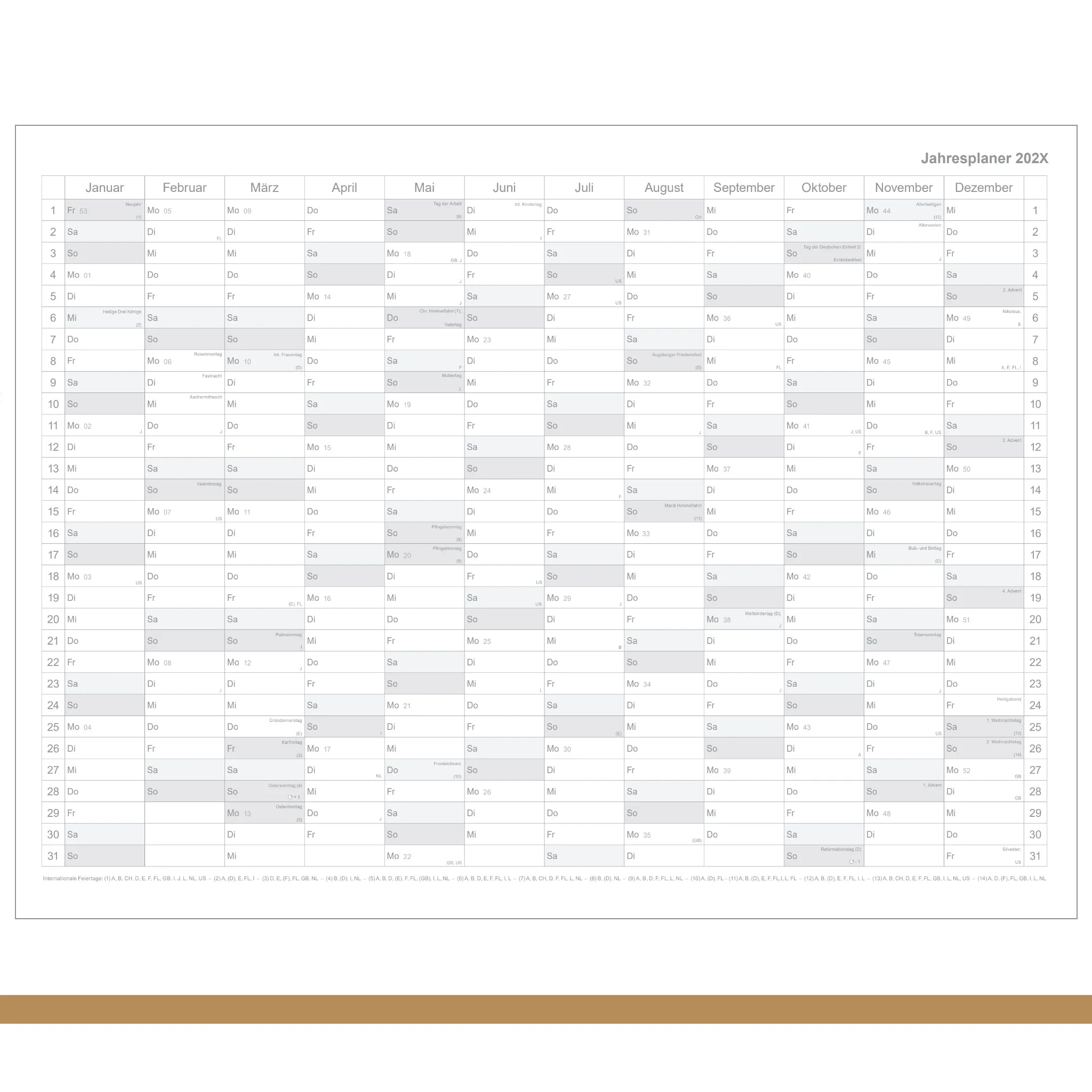 A4+ Einlagen - Leporello / Faltplaner