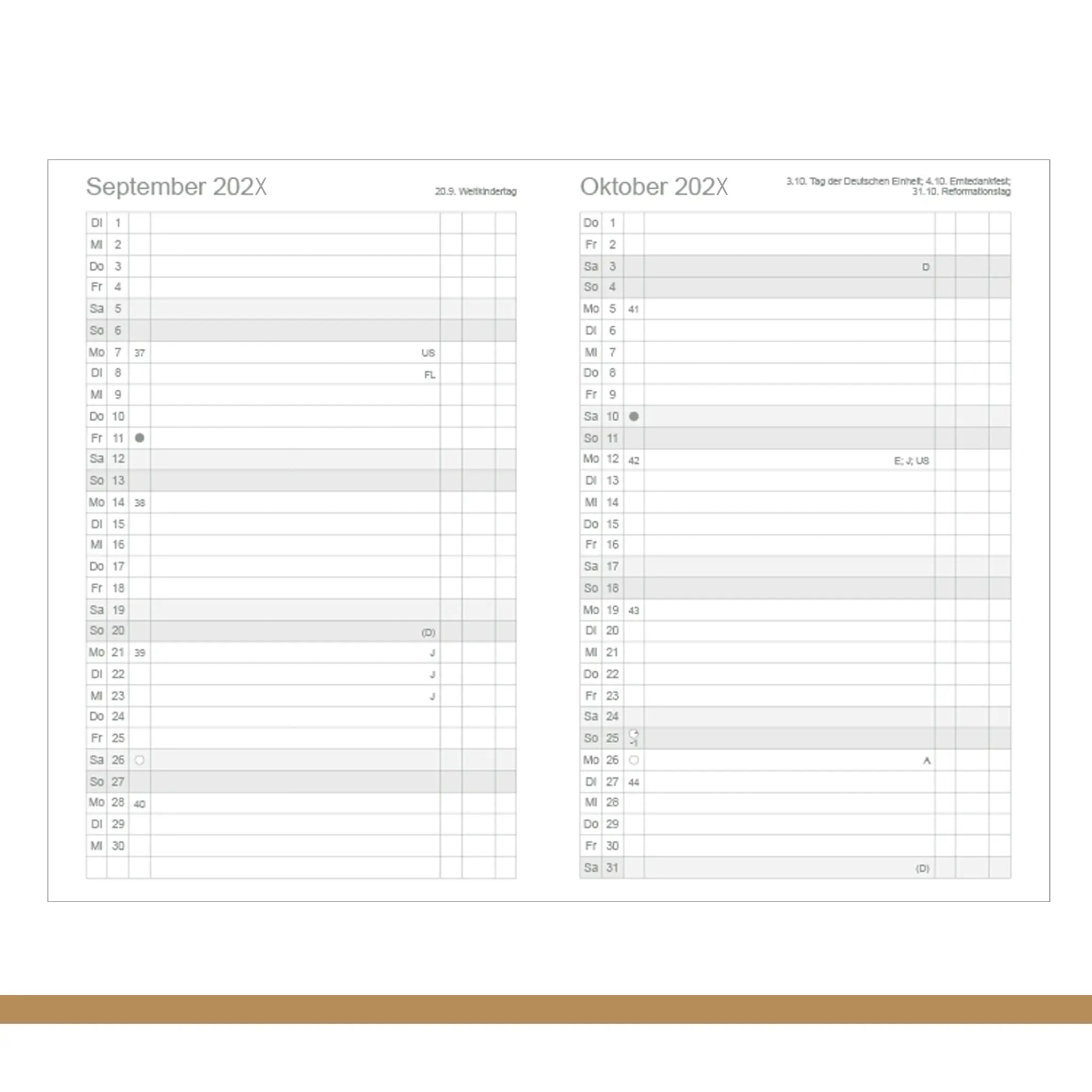 A6 Einlagen - Leporello / Faltplaner
