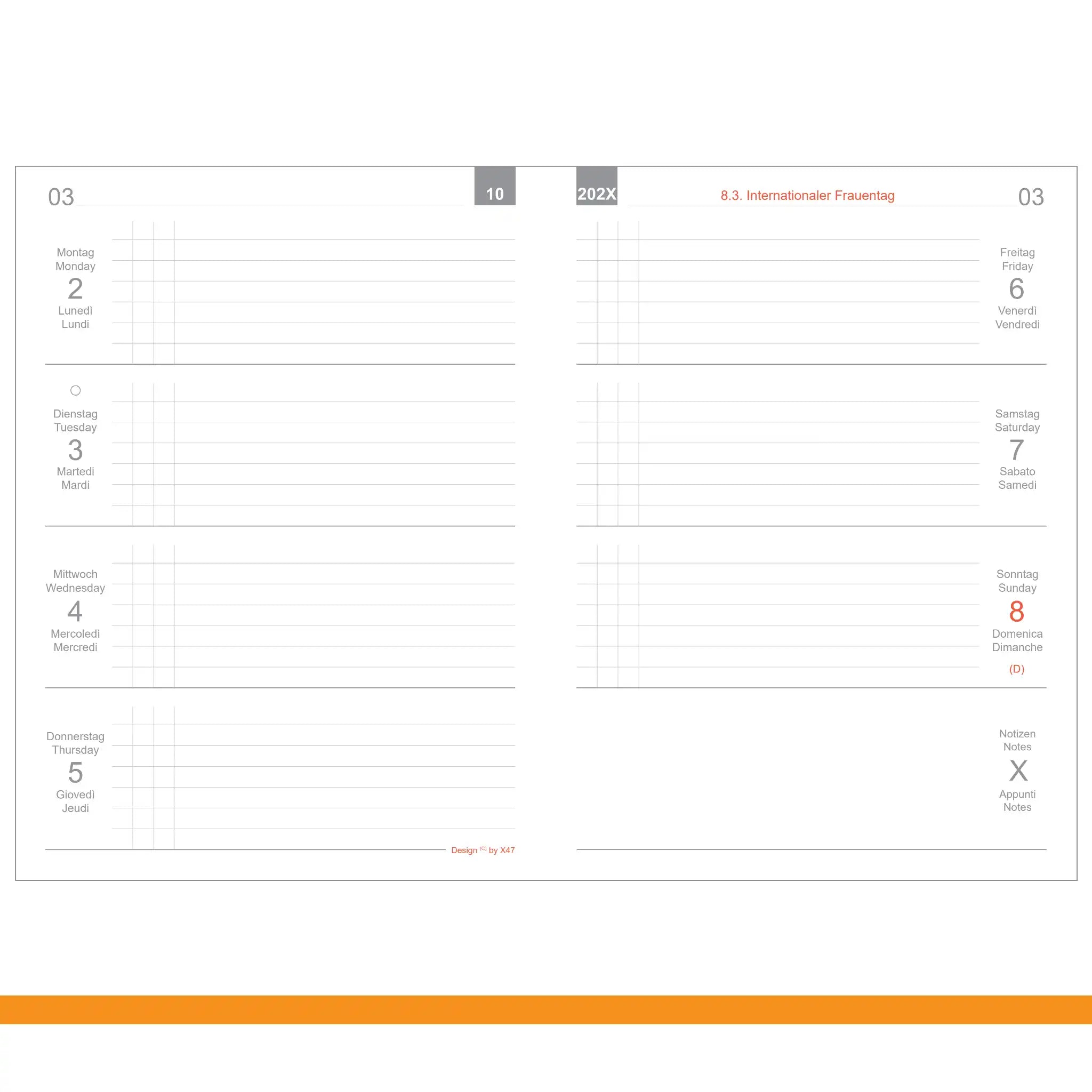 A7 Einlagen - Kalender