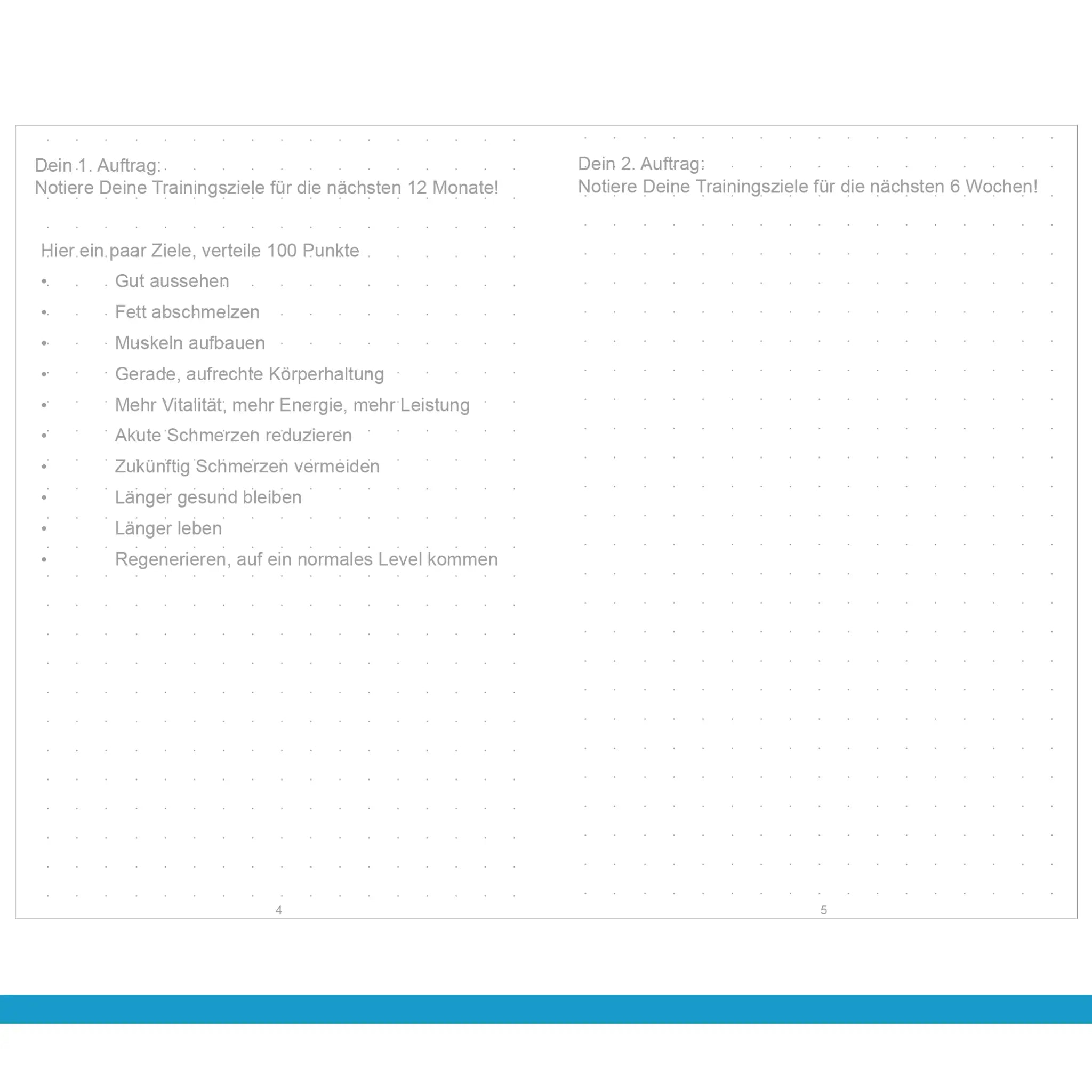 A5 Trainings-Tagebuch