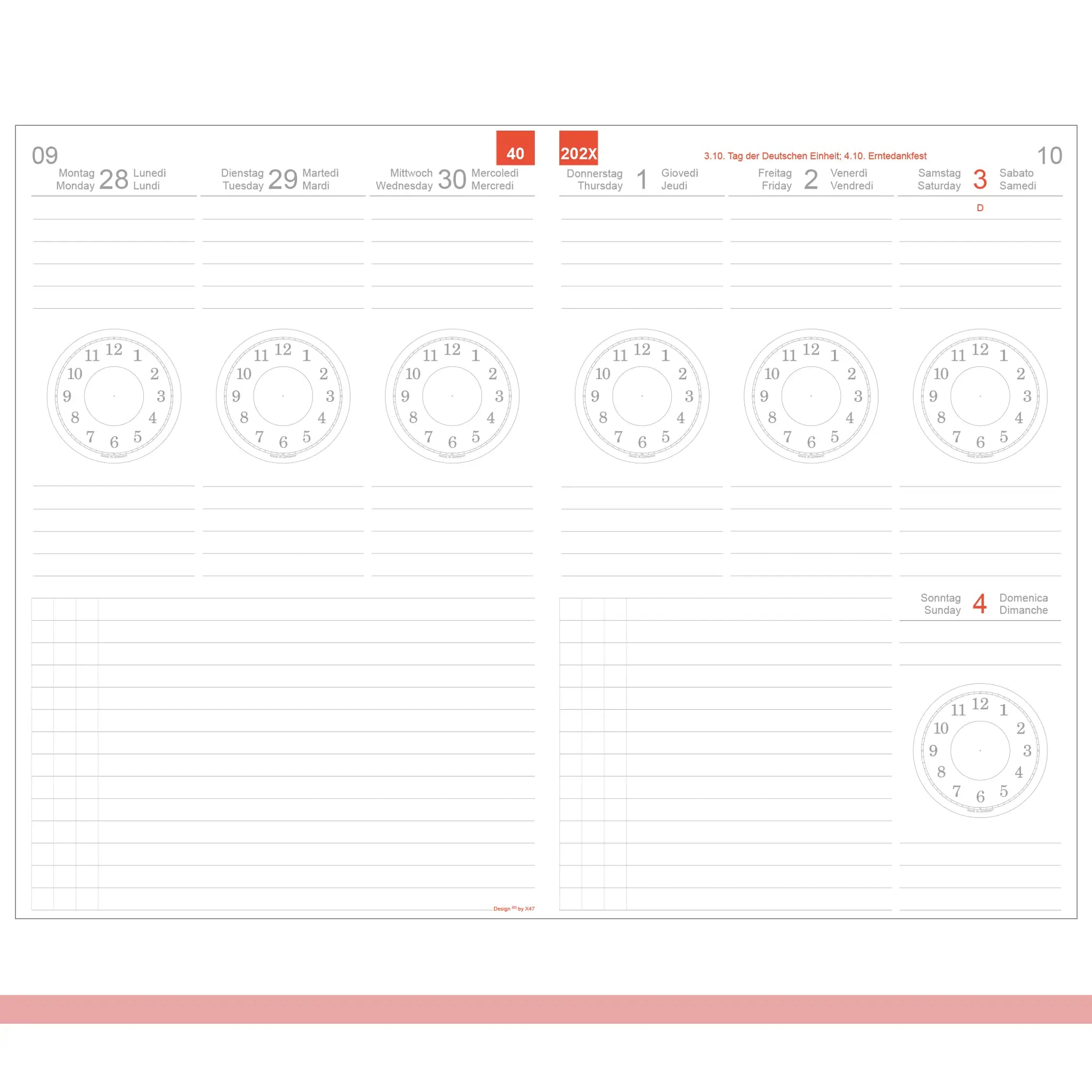 A5 Einlagen - Kalender