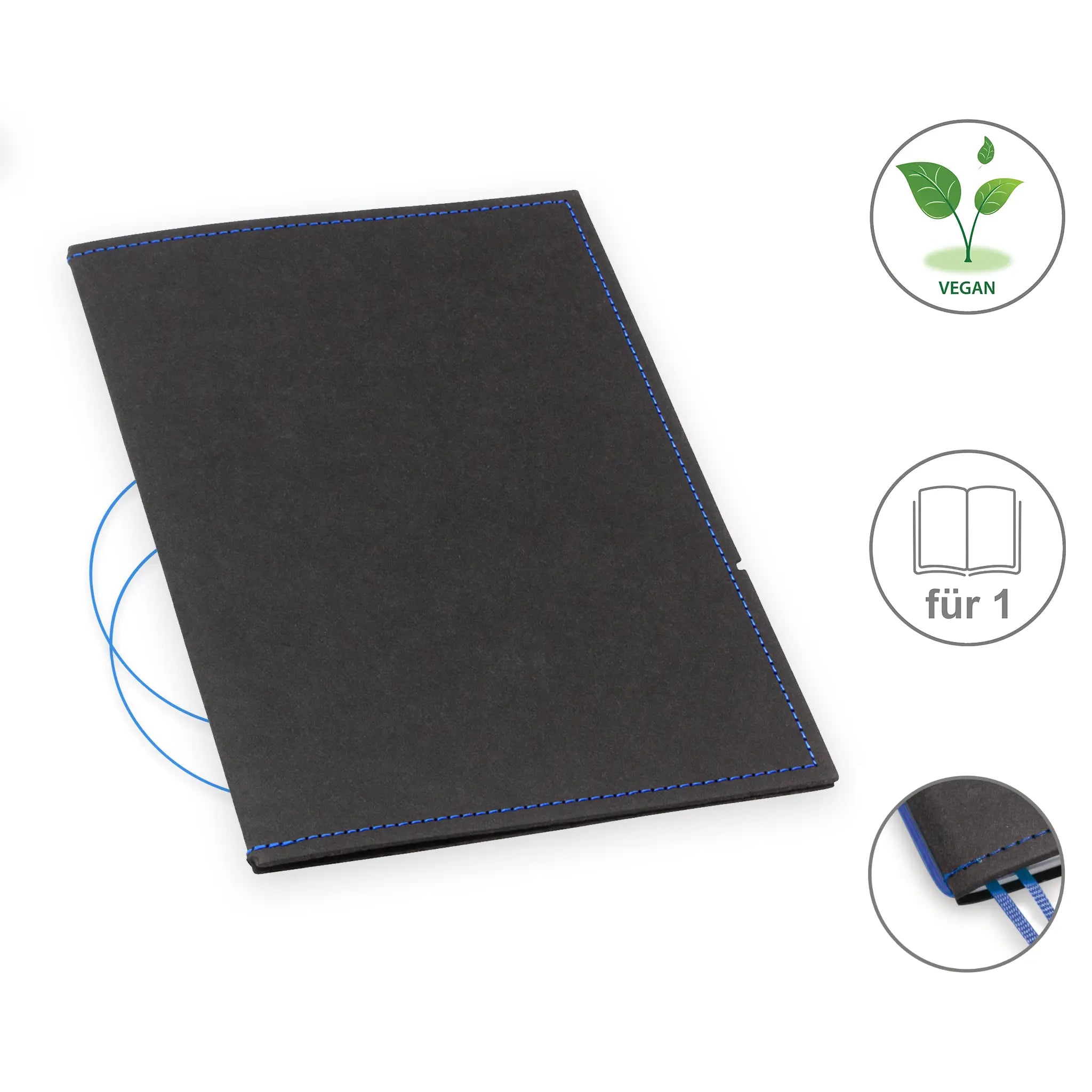 A5 Hüllen vegan Texon für 1-4 Hefte