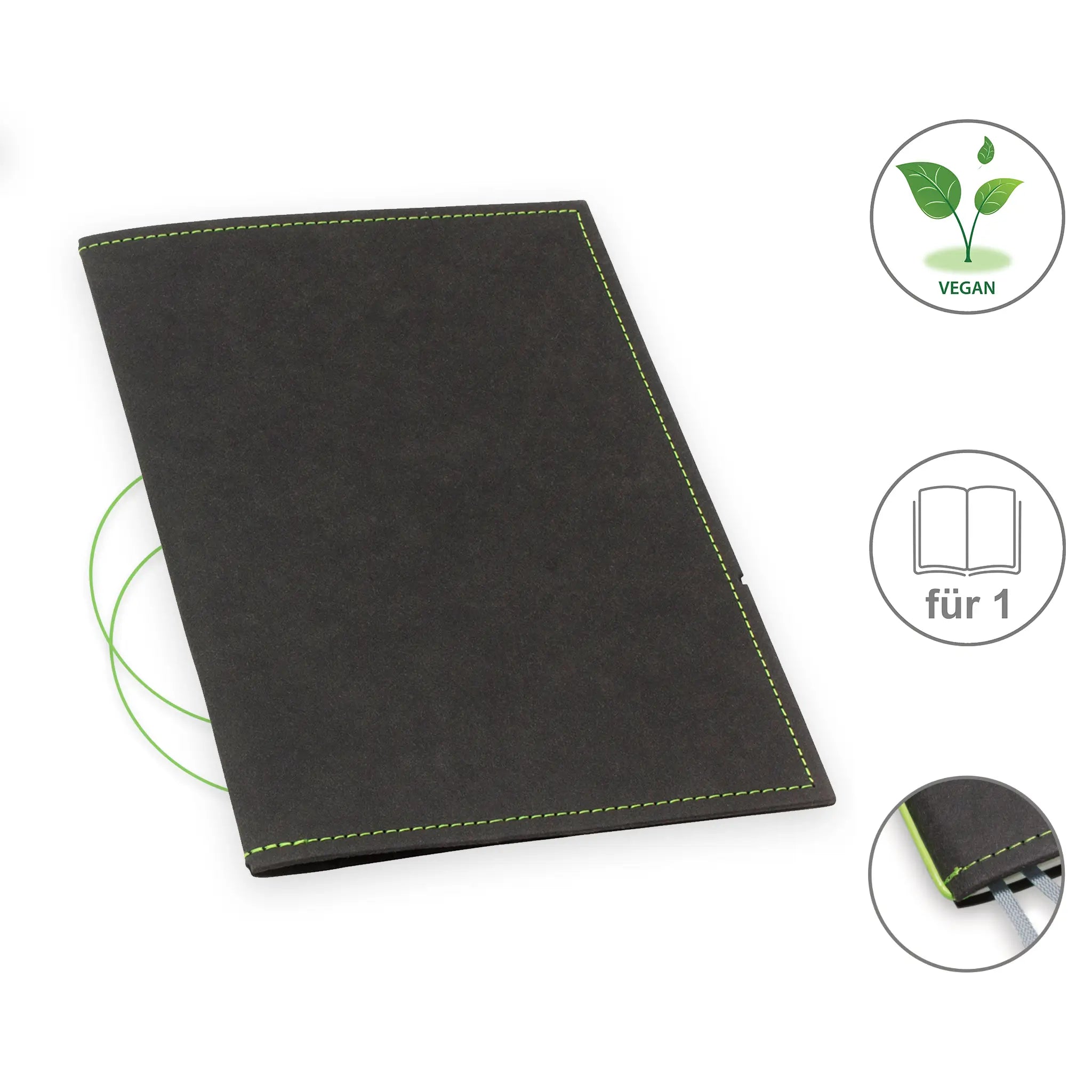 A5 Hüllen vegan Texon für 1-4 Hefte