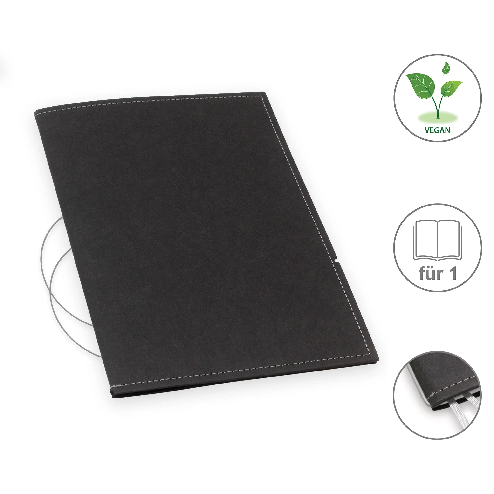 A5 Hüllen vegan Texon für 1-4 Hefte