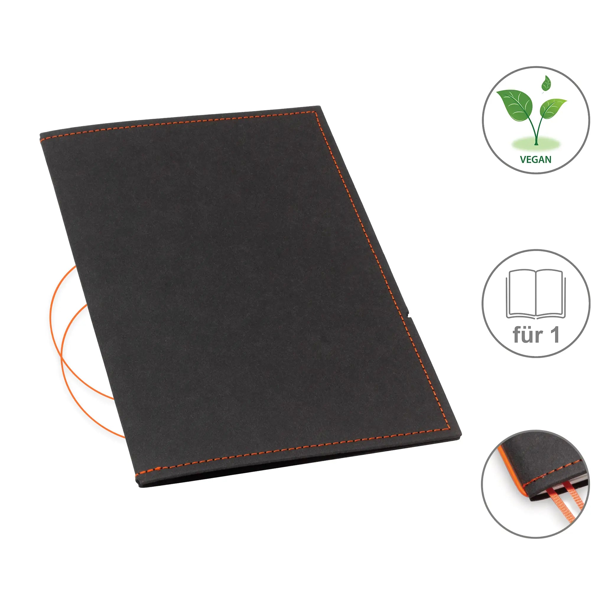 A5 Hüllen vegan Texon für 1-4 Hefte