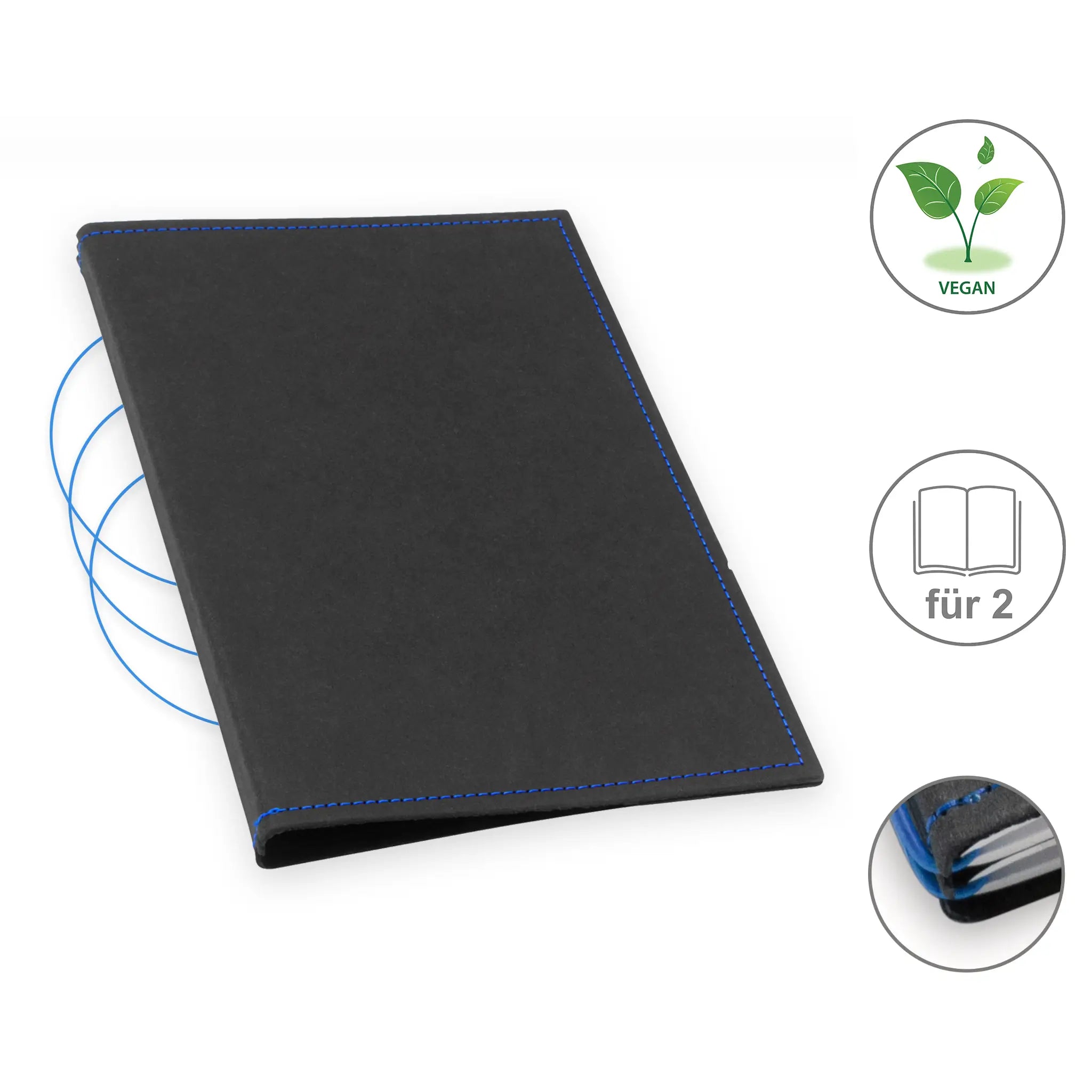 A5 Hüllen vegan Texon für 1-4 Hefte
