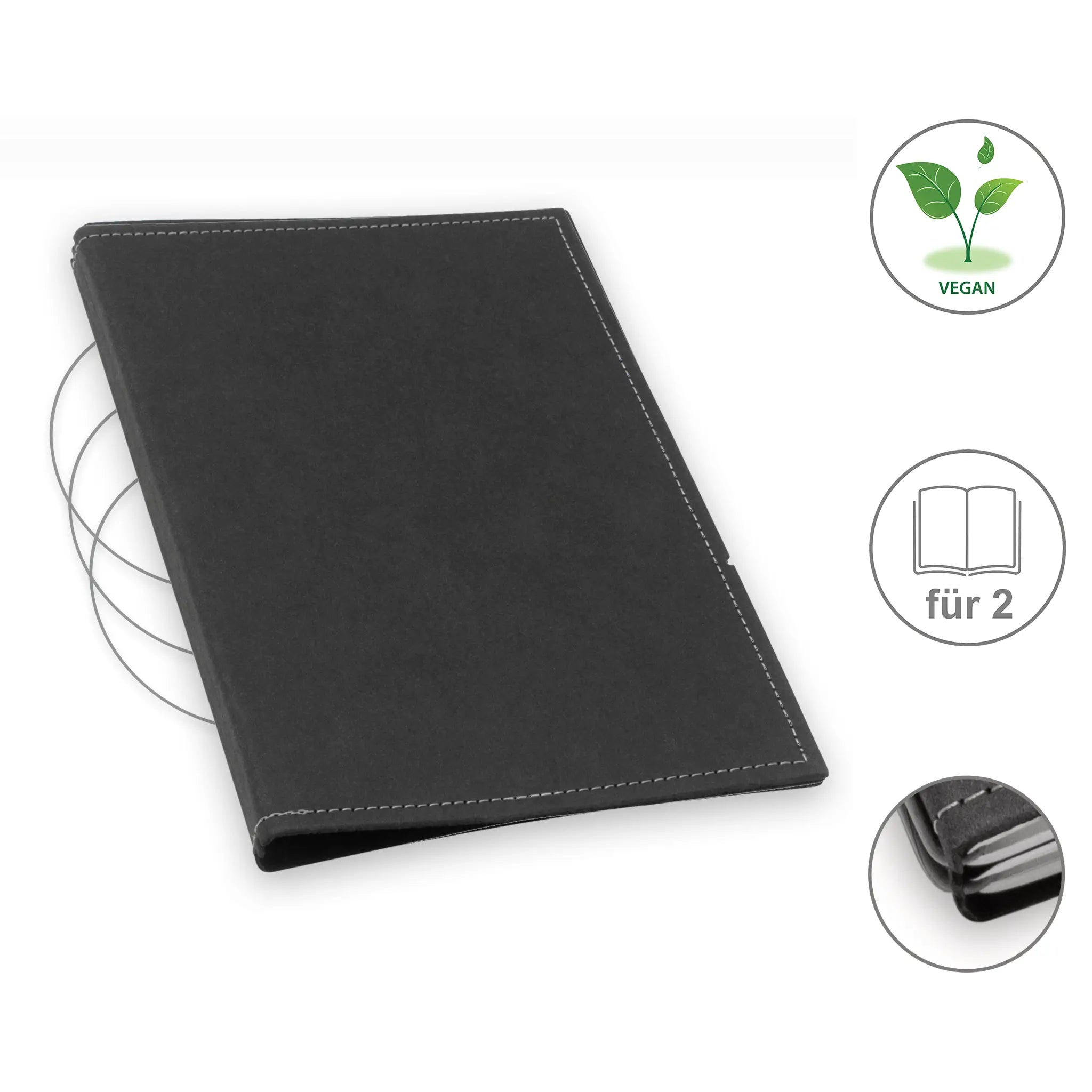 A5 Hüllen vegan Texon für 1-4 Hefte