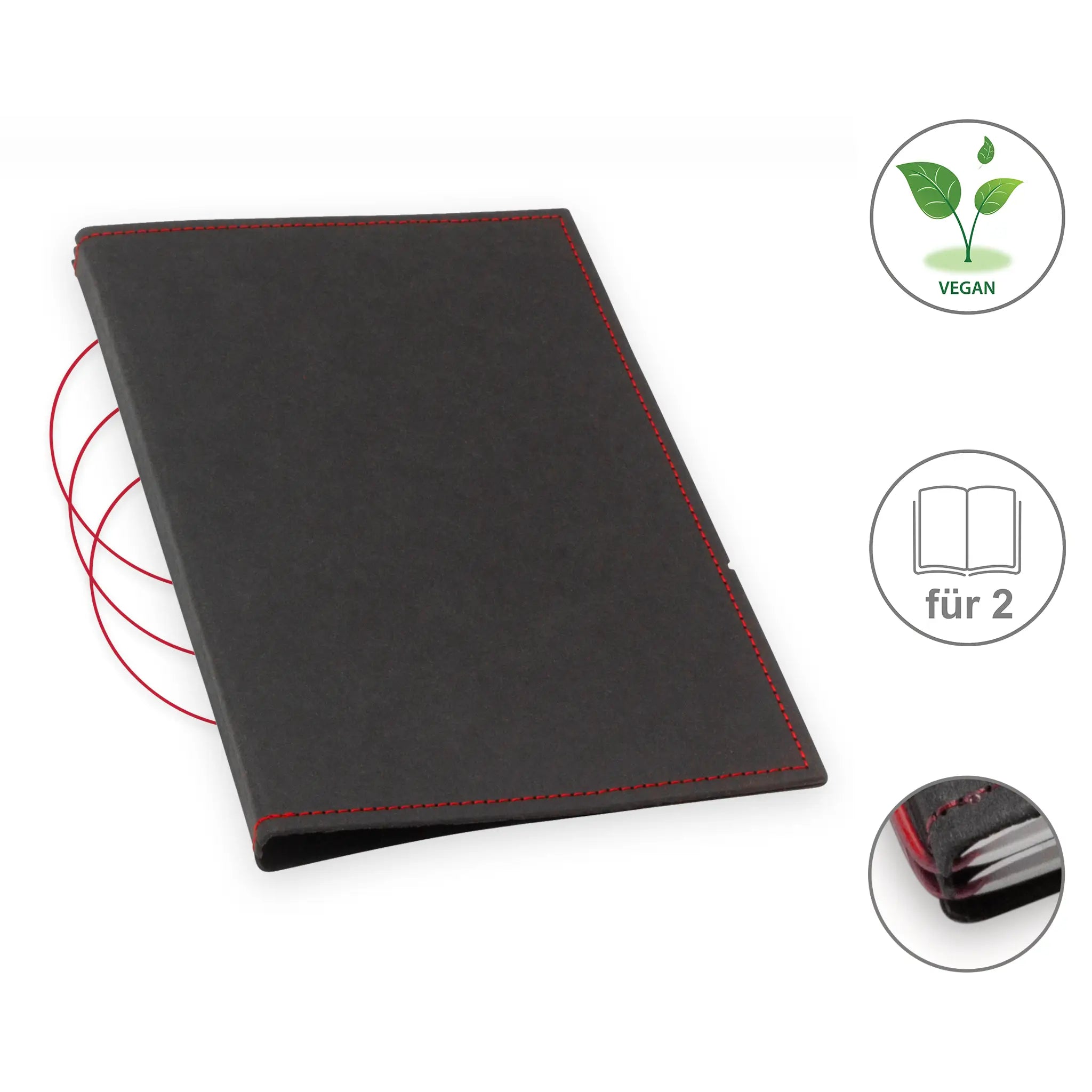 A5 Hüllen vegan Texon für 1-4 Hefte