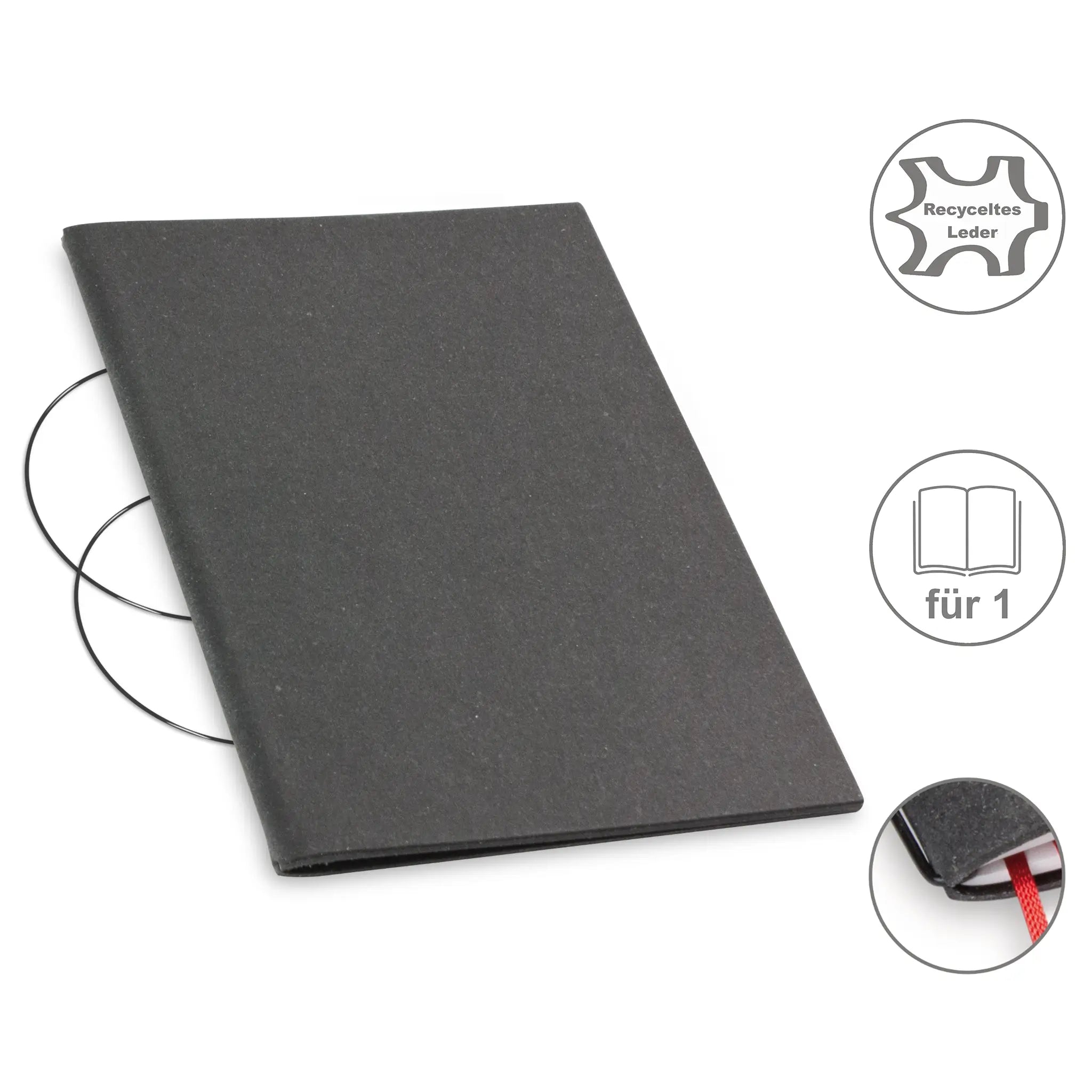 A5 Hüllen Leder/Lefa für 1-4 Hefte