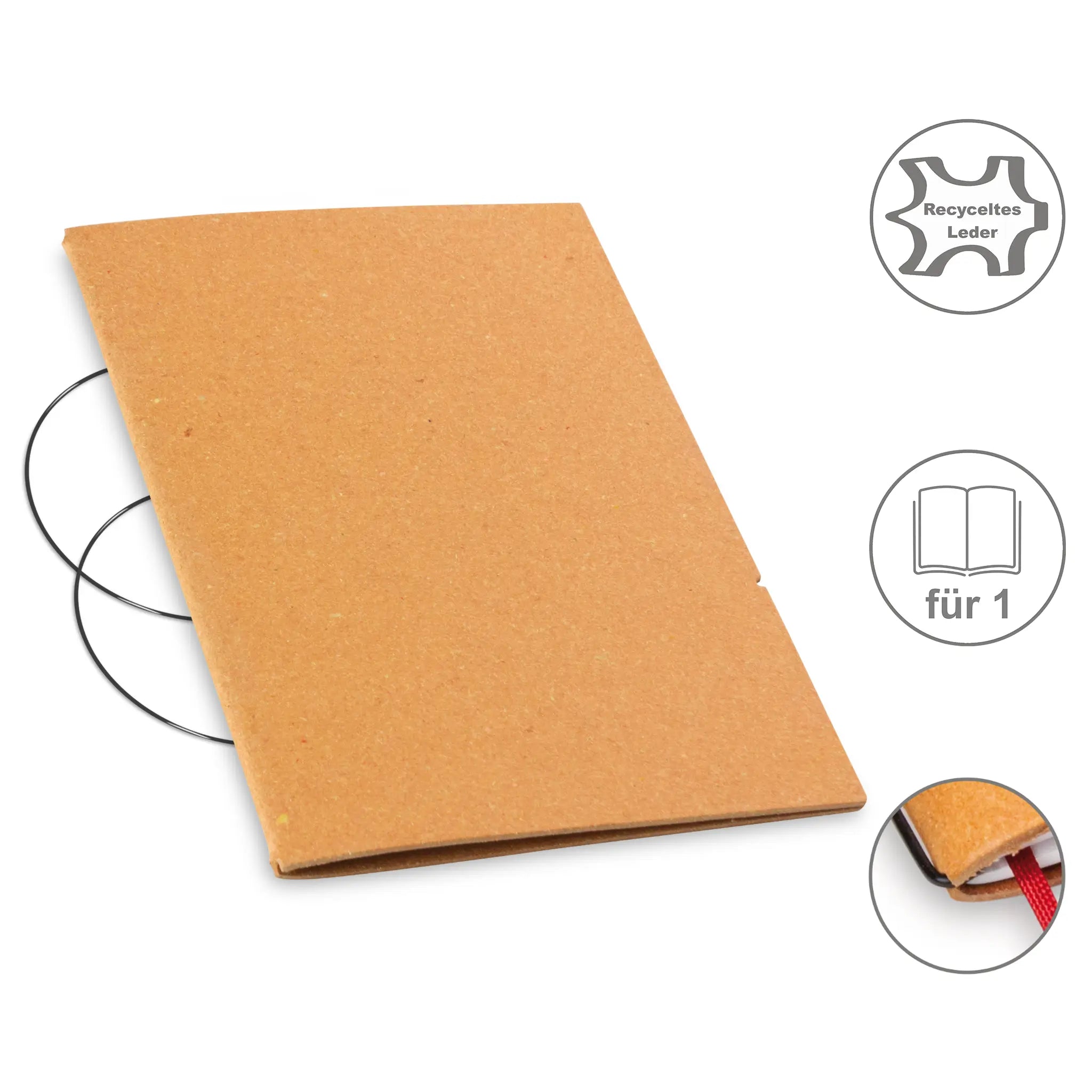 A5 Hüllen Leder/Lefa für 1-4 Hefte