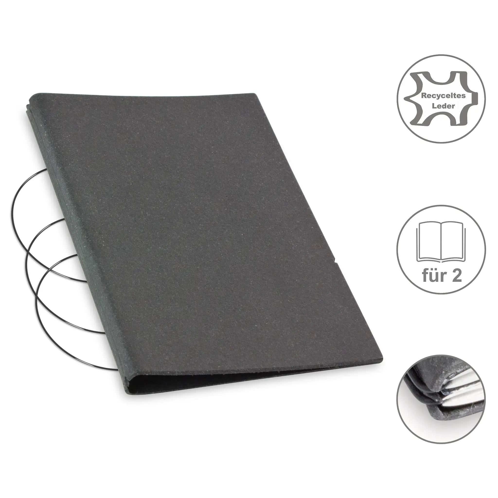 A5 Hüllen Leder/Lefa für 1-4 Hefte