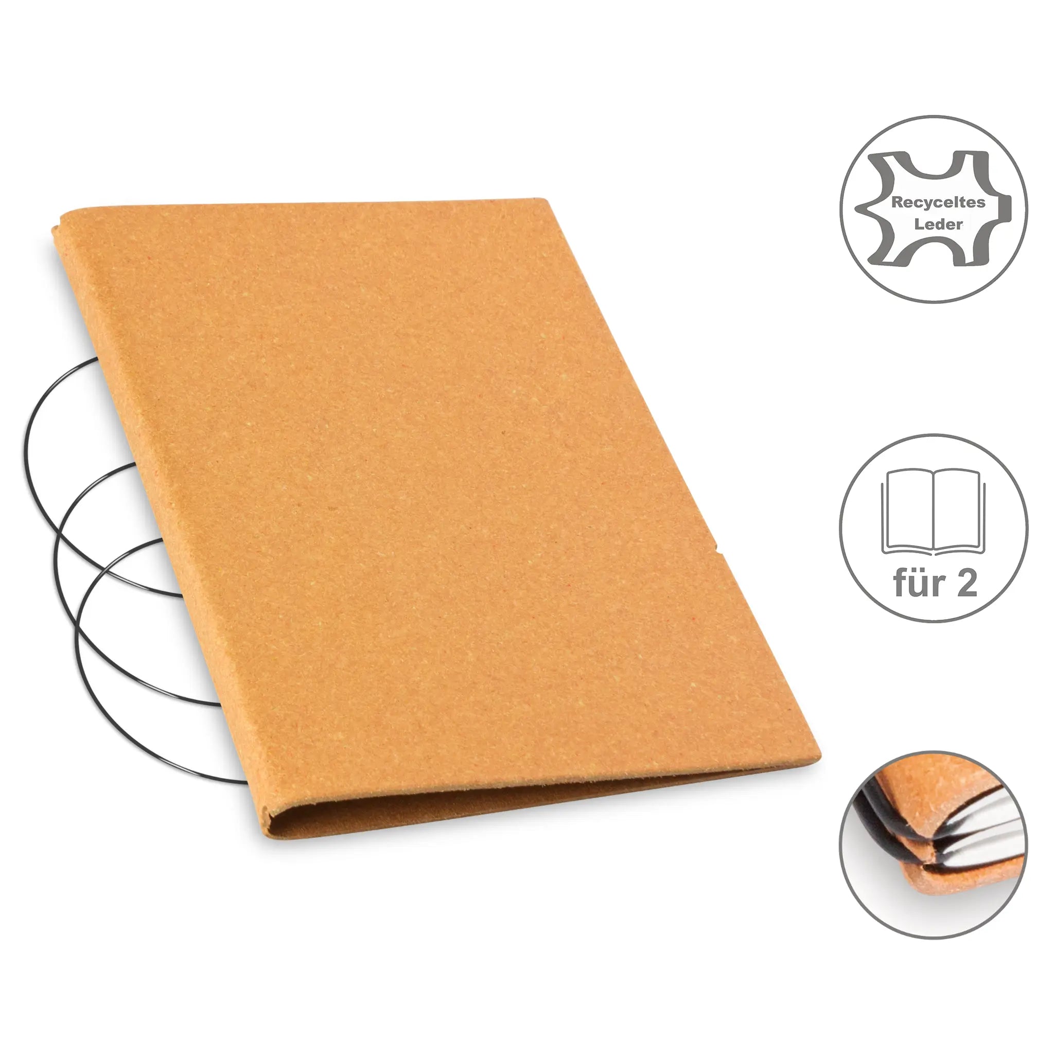 A5 Hüllen Leder/Lefa für 1-4 Hefte