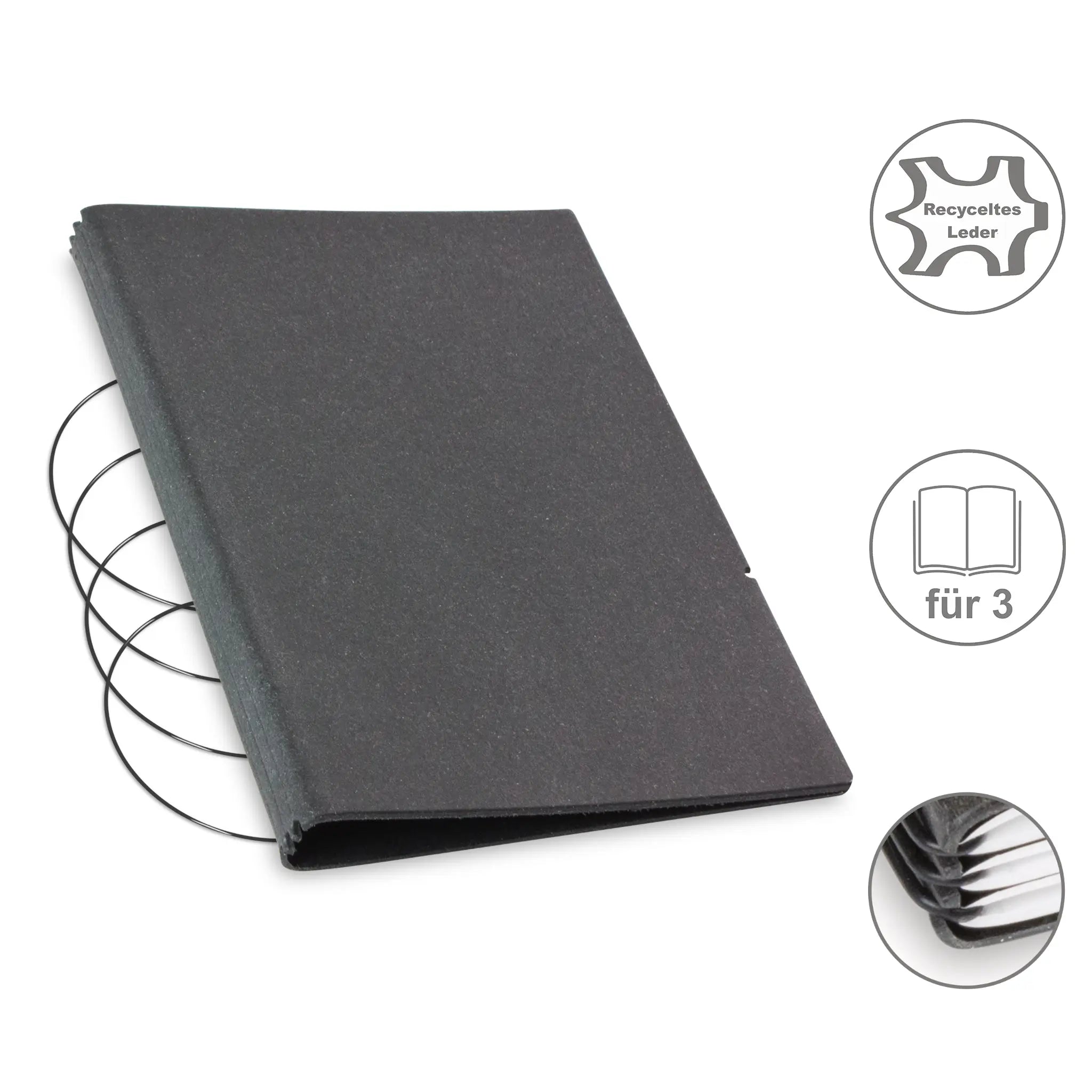 A5 Hüllen Leder/Lefa für 1-4 Hefte