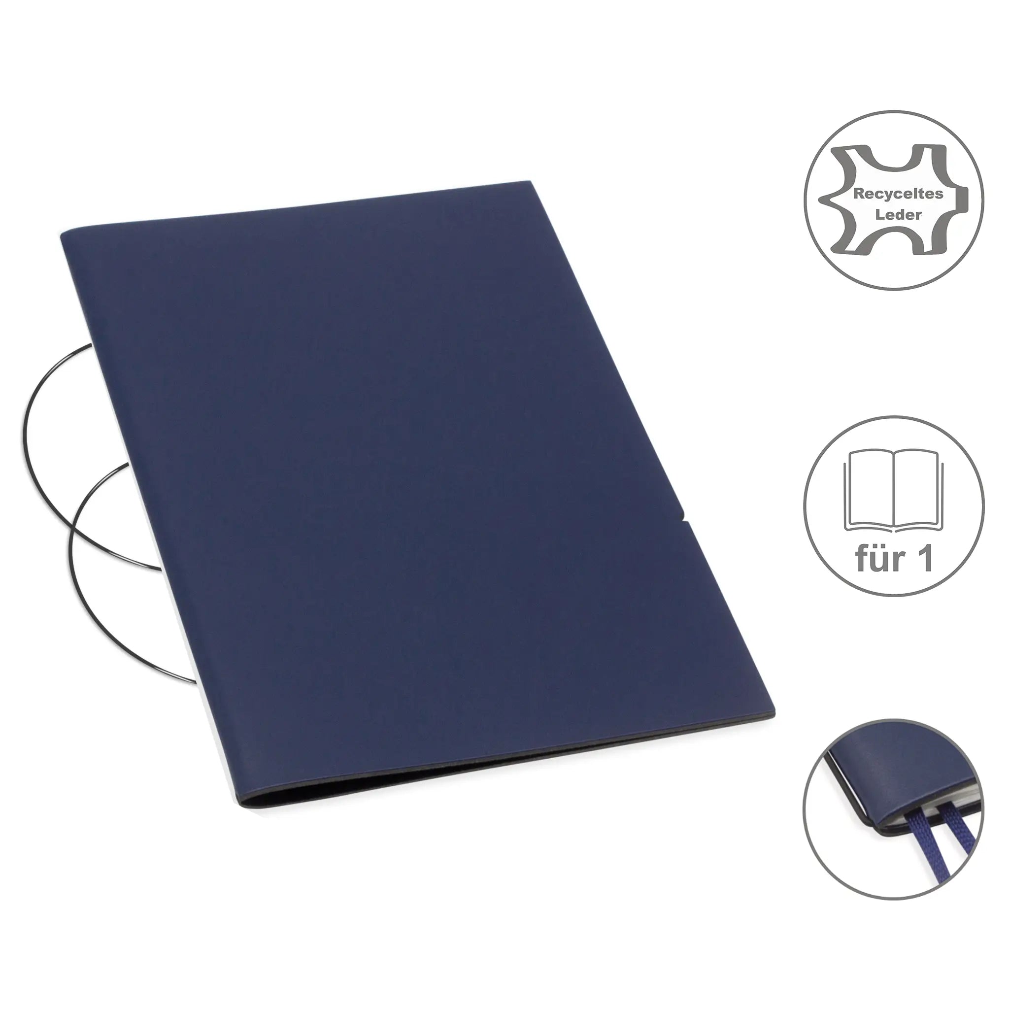 A5 Hüllen Leder/Lefa für 1-4 Hefte