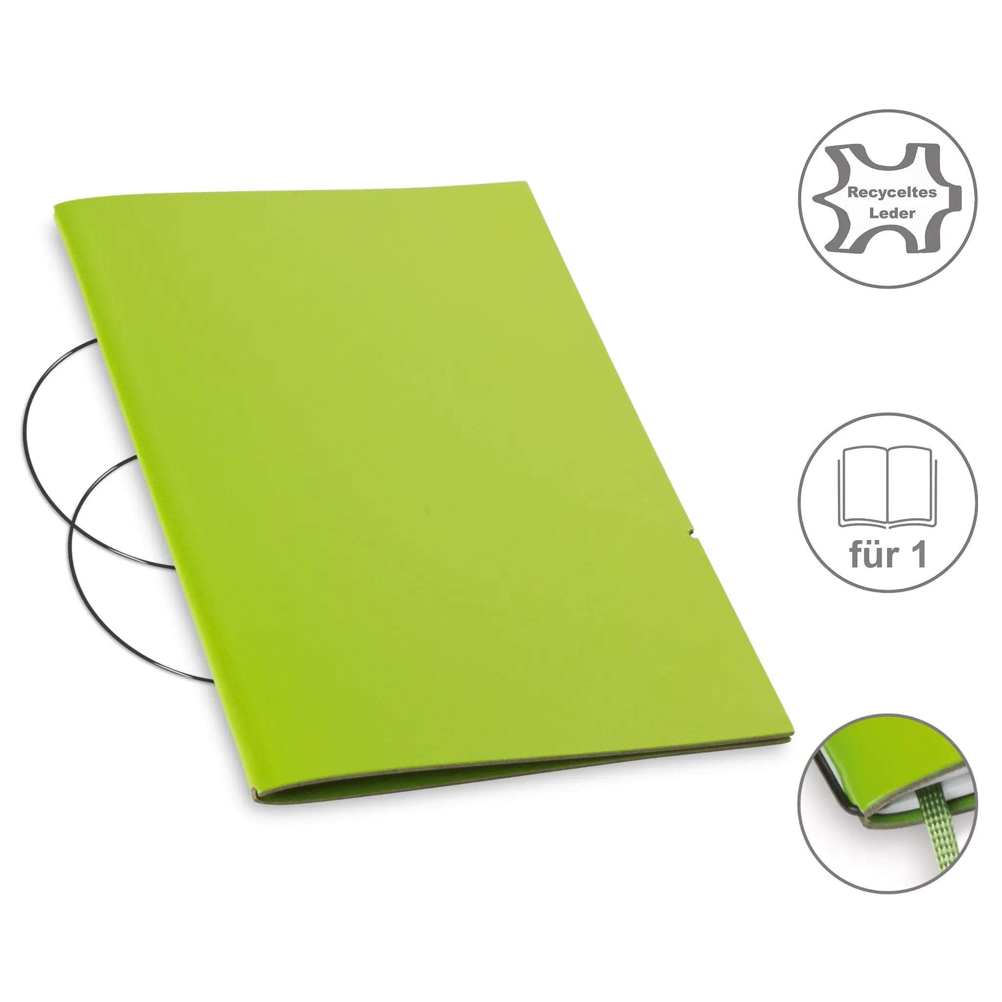A5 Hüllen Leder/Lefa für 1-4 Hefte