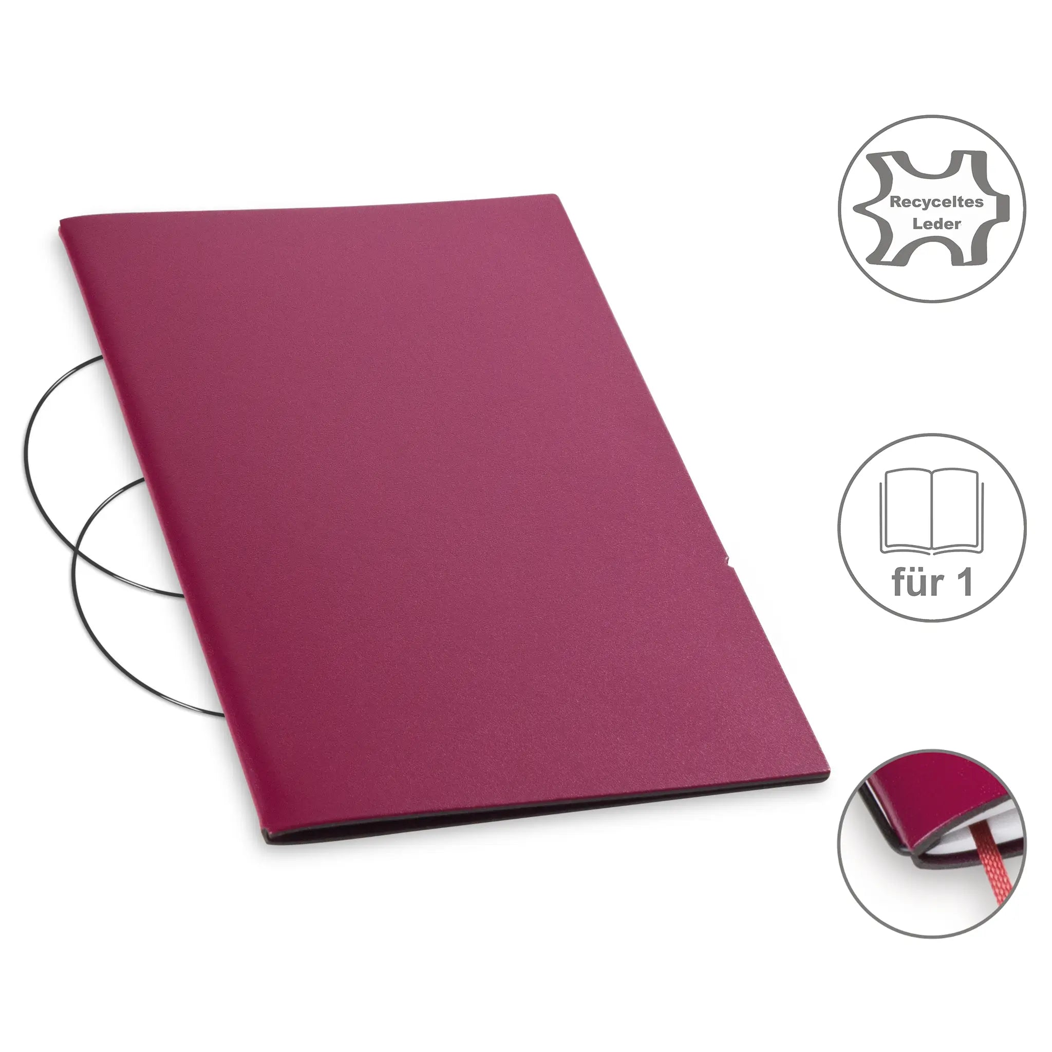 A5 Hüllen Leder/Lefa für 1-4 Hefte