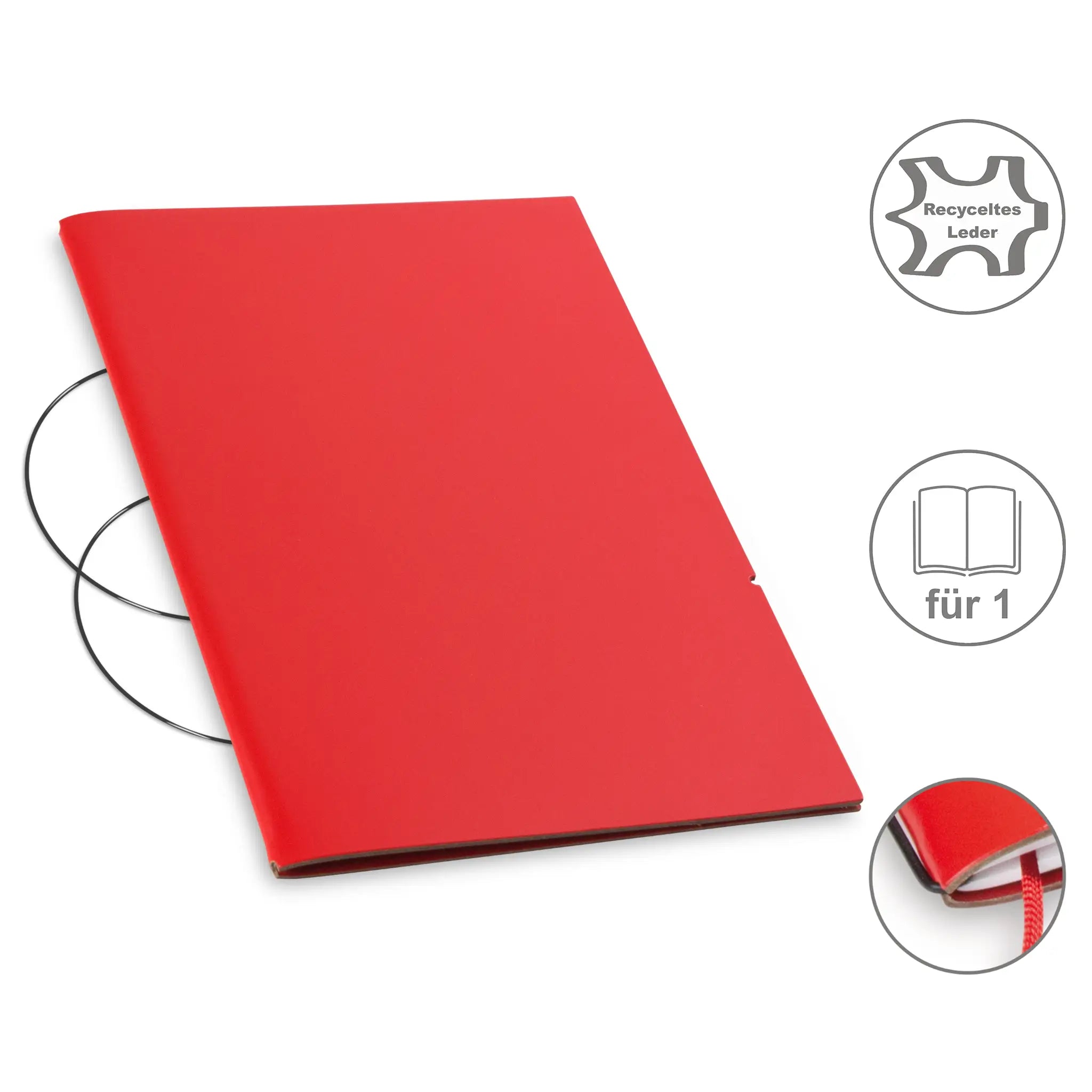 A5 Hüllen Leder/Lefa für 1-4 Hefte