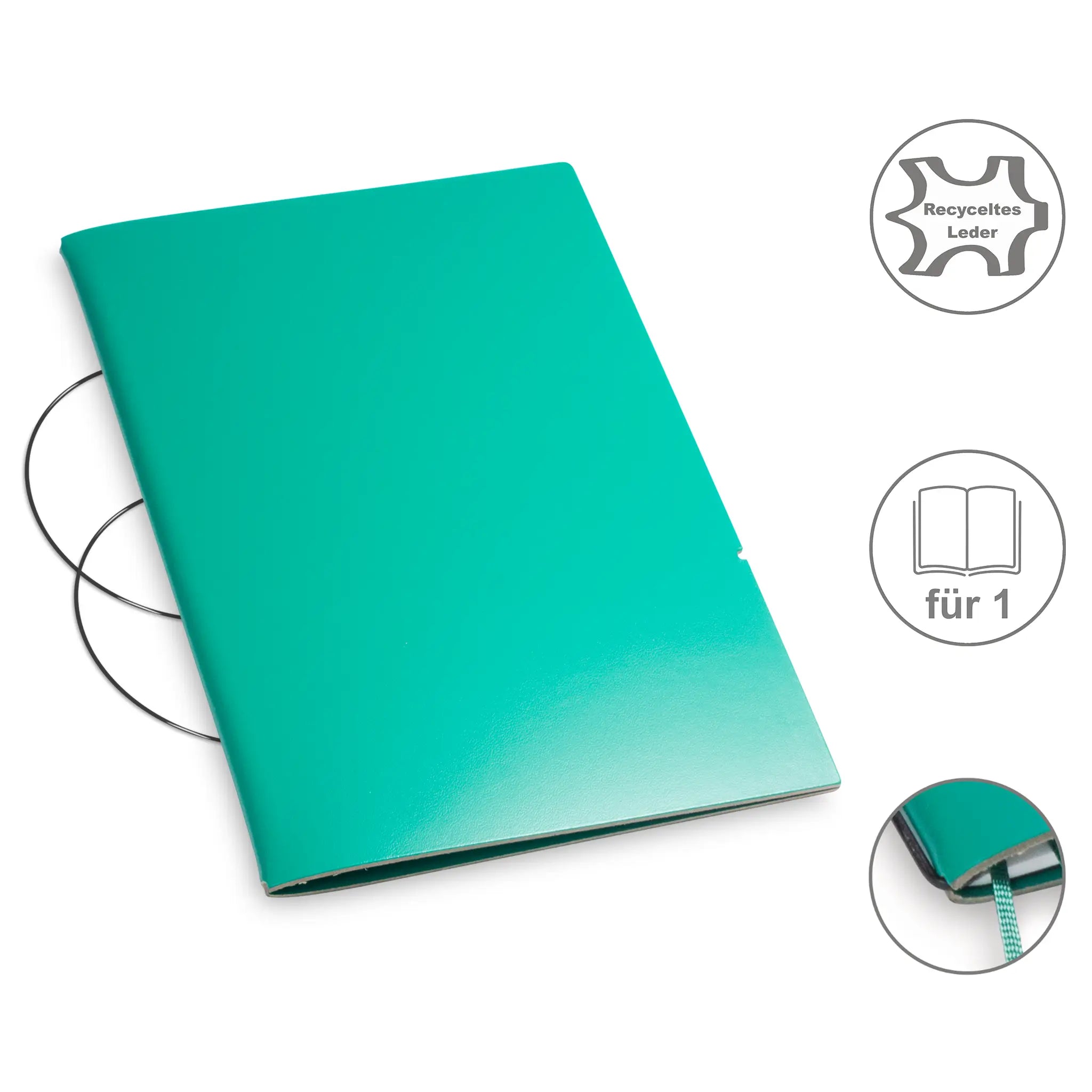 A5 Hüllen Leder/Lefa für 1-4 Hefte
