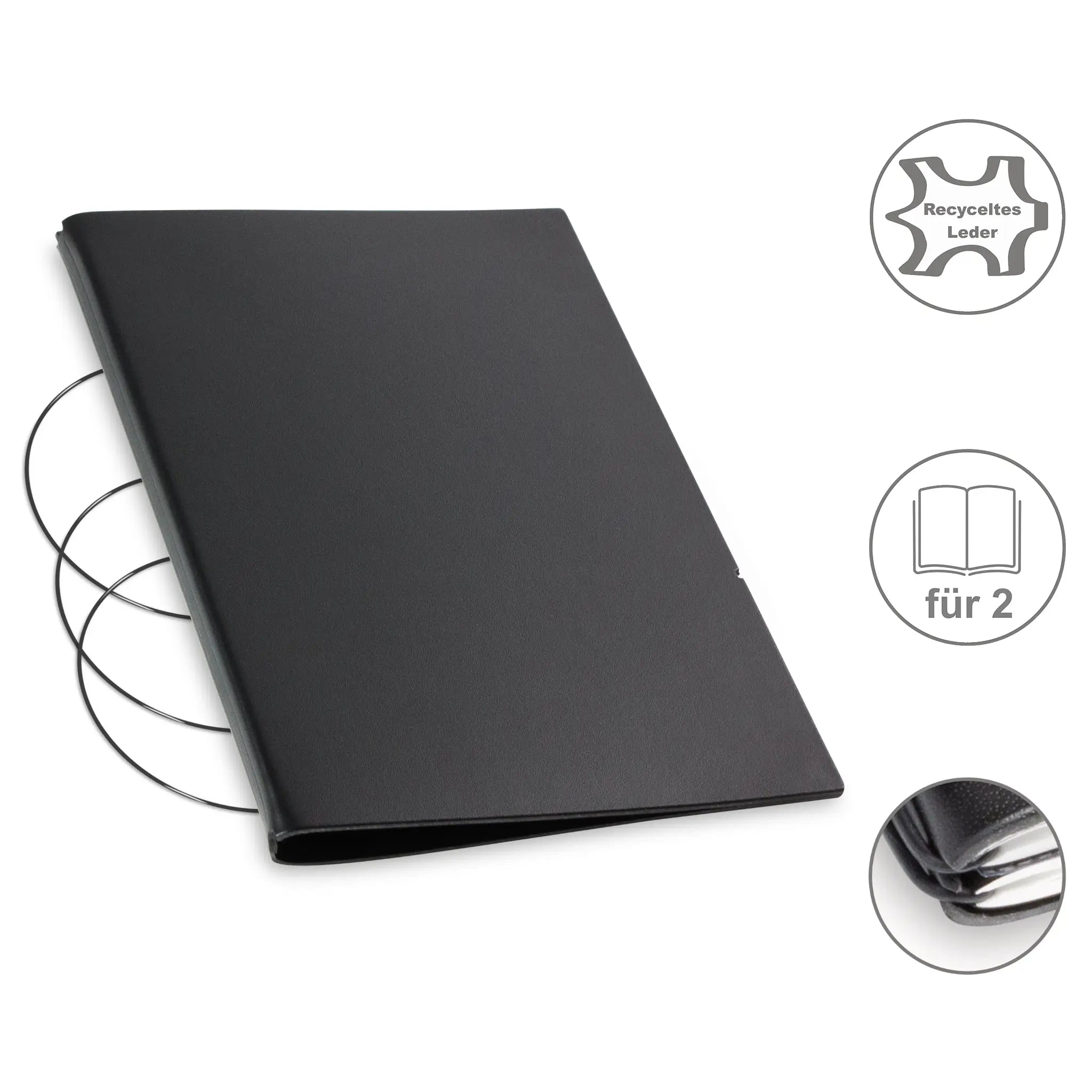A5 Hüllen Leder/Lefa für 1-4 Hefte