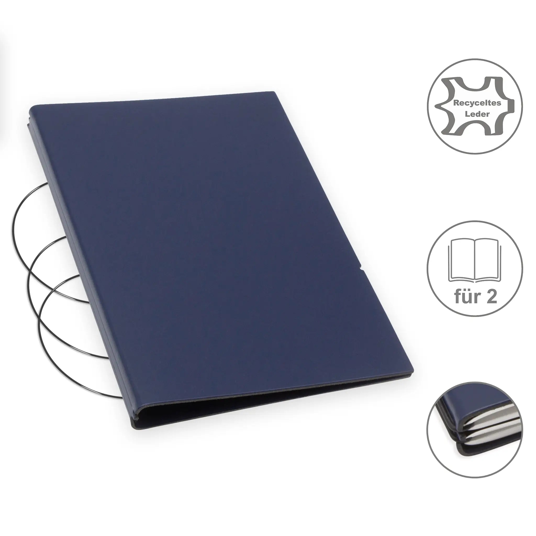 A5 Hüllen Leder/Lefa für 1-4 Hefte