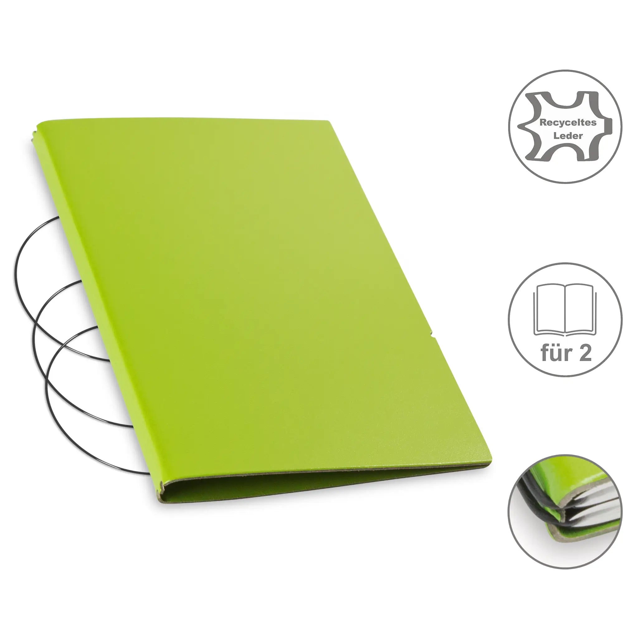 A5 Hüllen Leder/Lefa für 1-4 Hefte