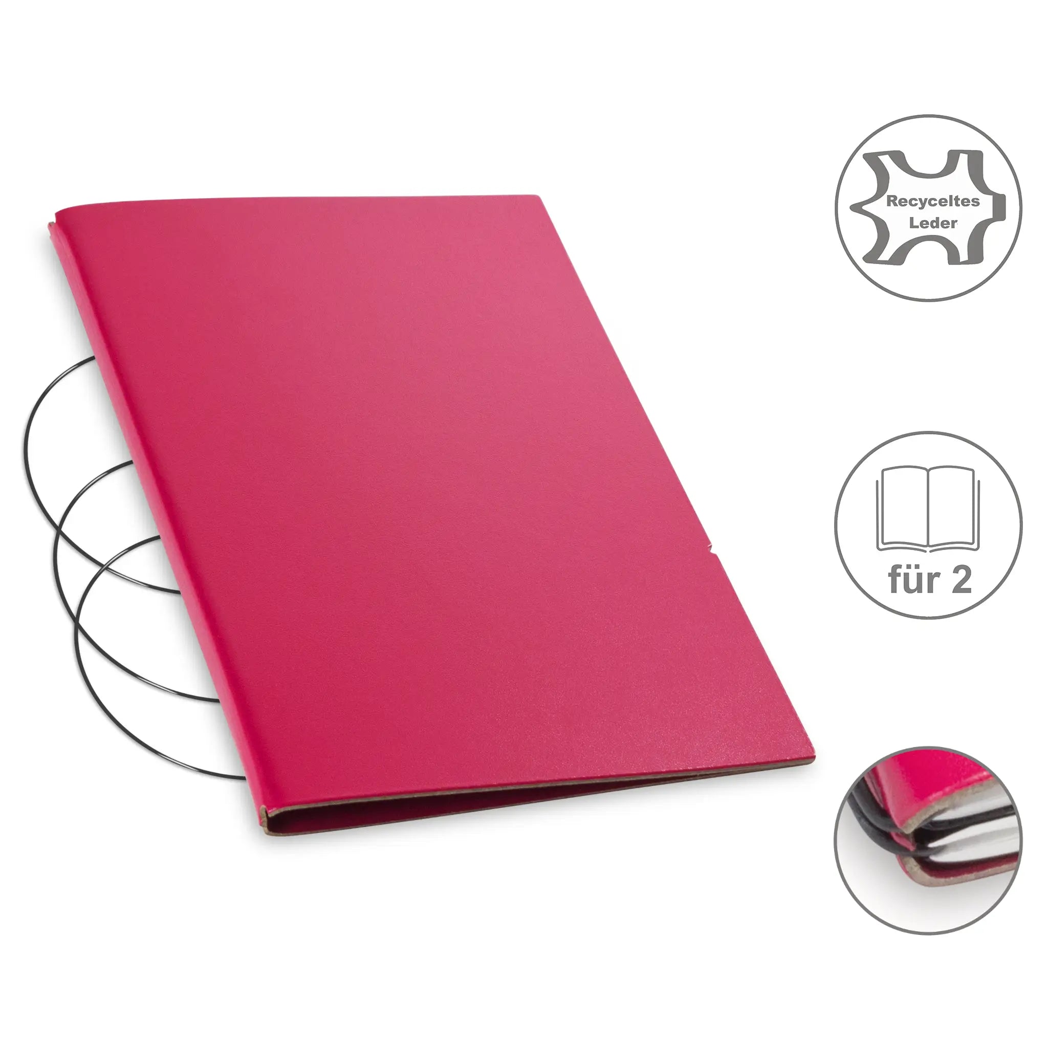 A5 Hüllen Leder/Lefa für 1-4 Hefte