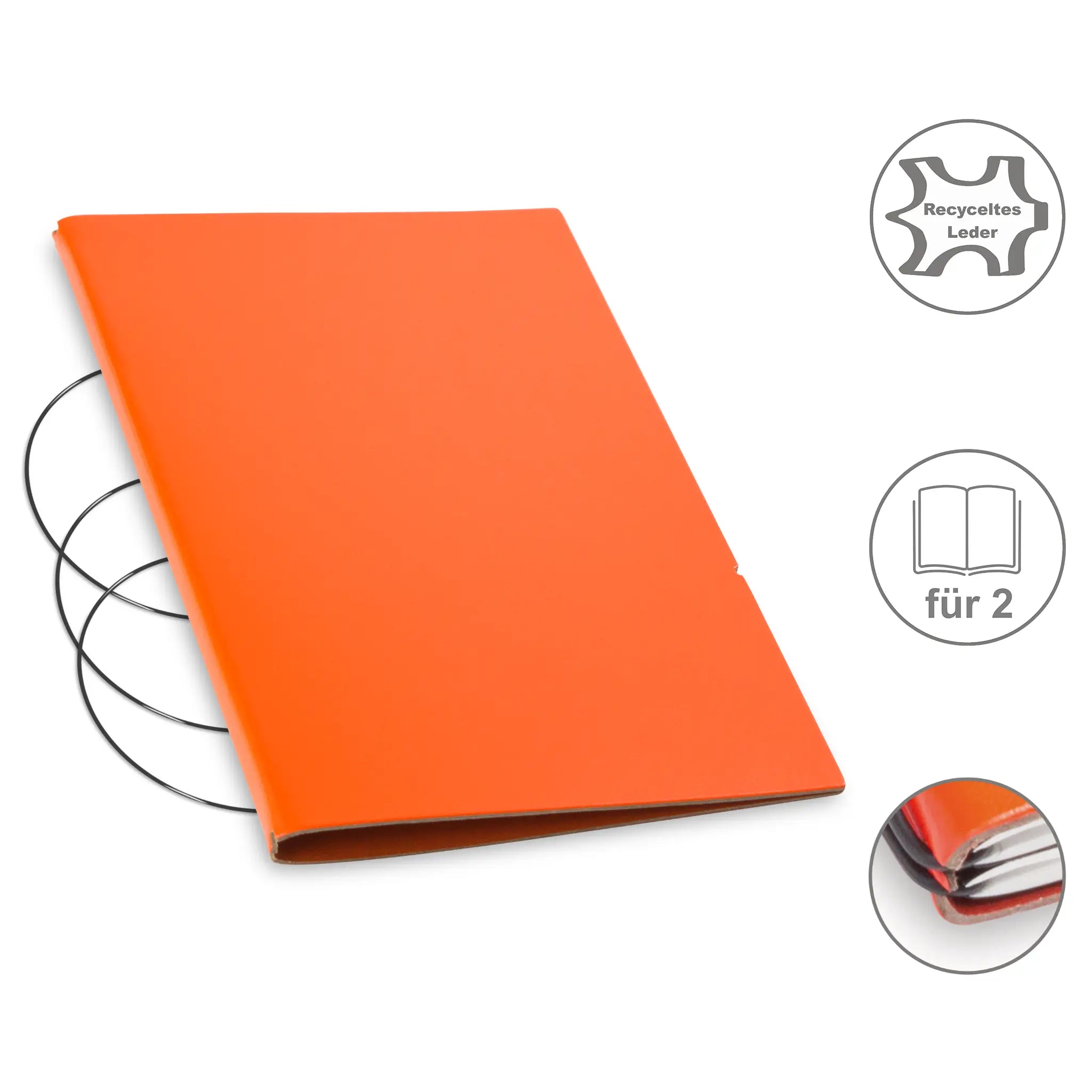 A5 Hüllen Leder/Lefa für 1-4 Hefte