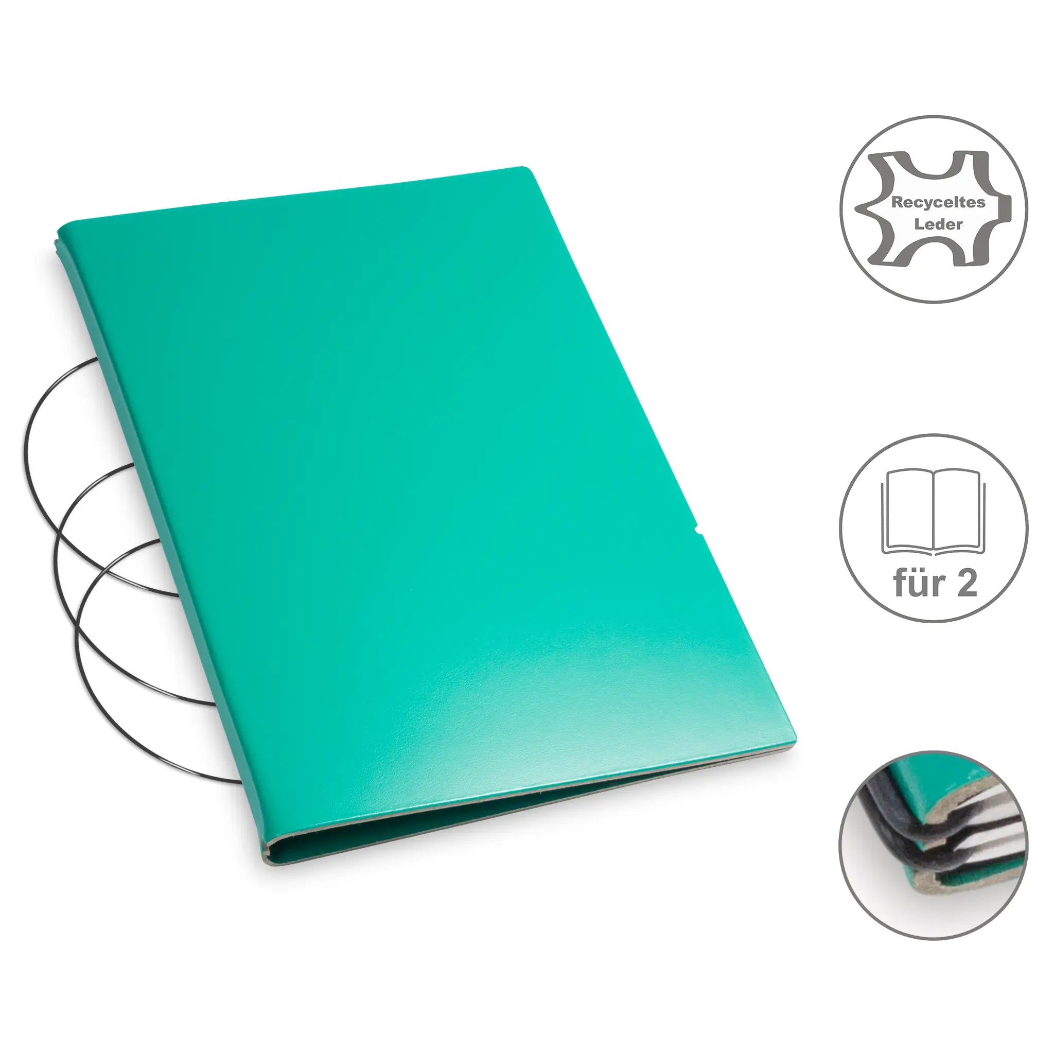 A5 Hüllen Leder/Lefa für 1-4 Hefte