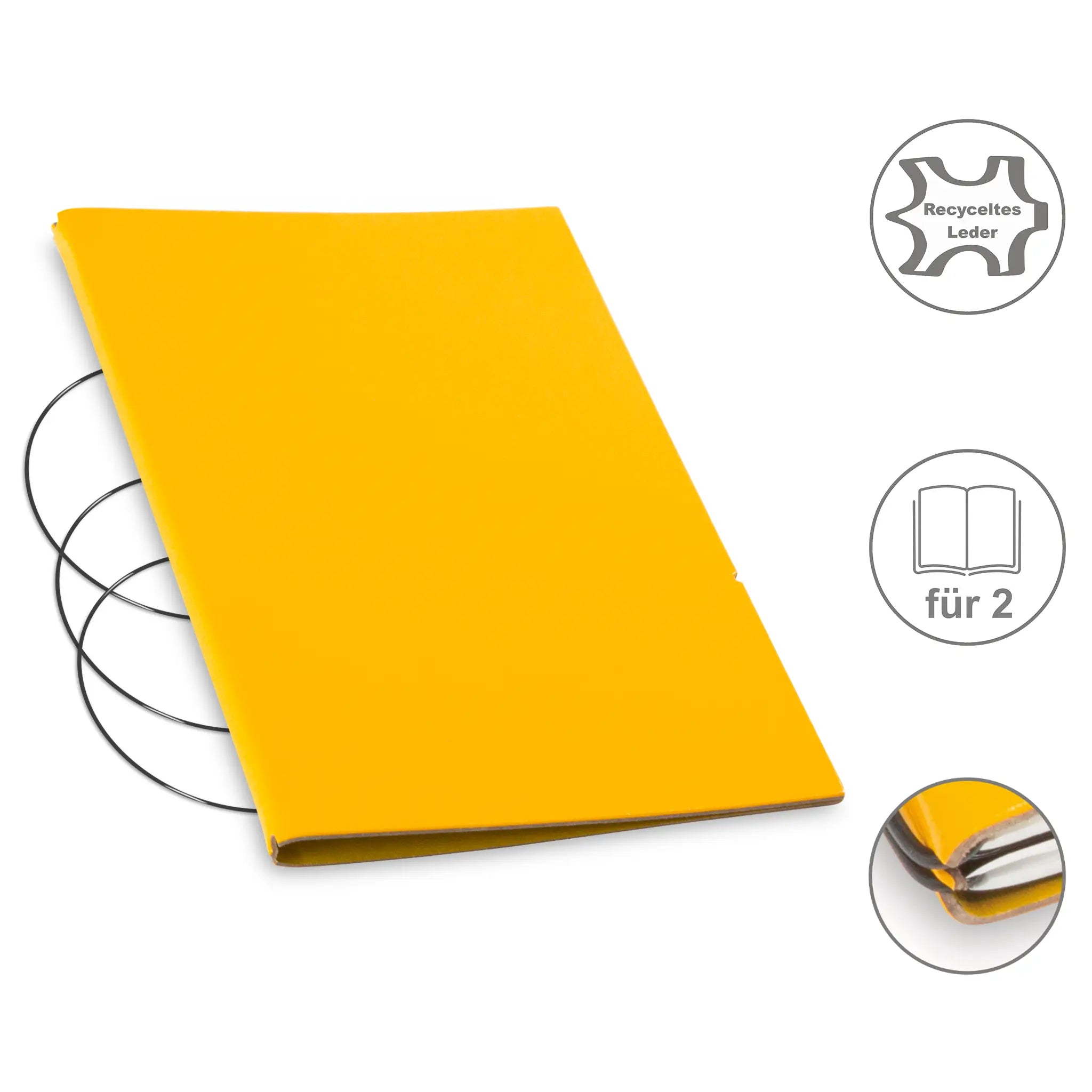 A5 Hüllen Leder/Lefa für 1-4 Hefte