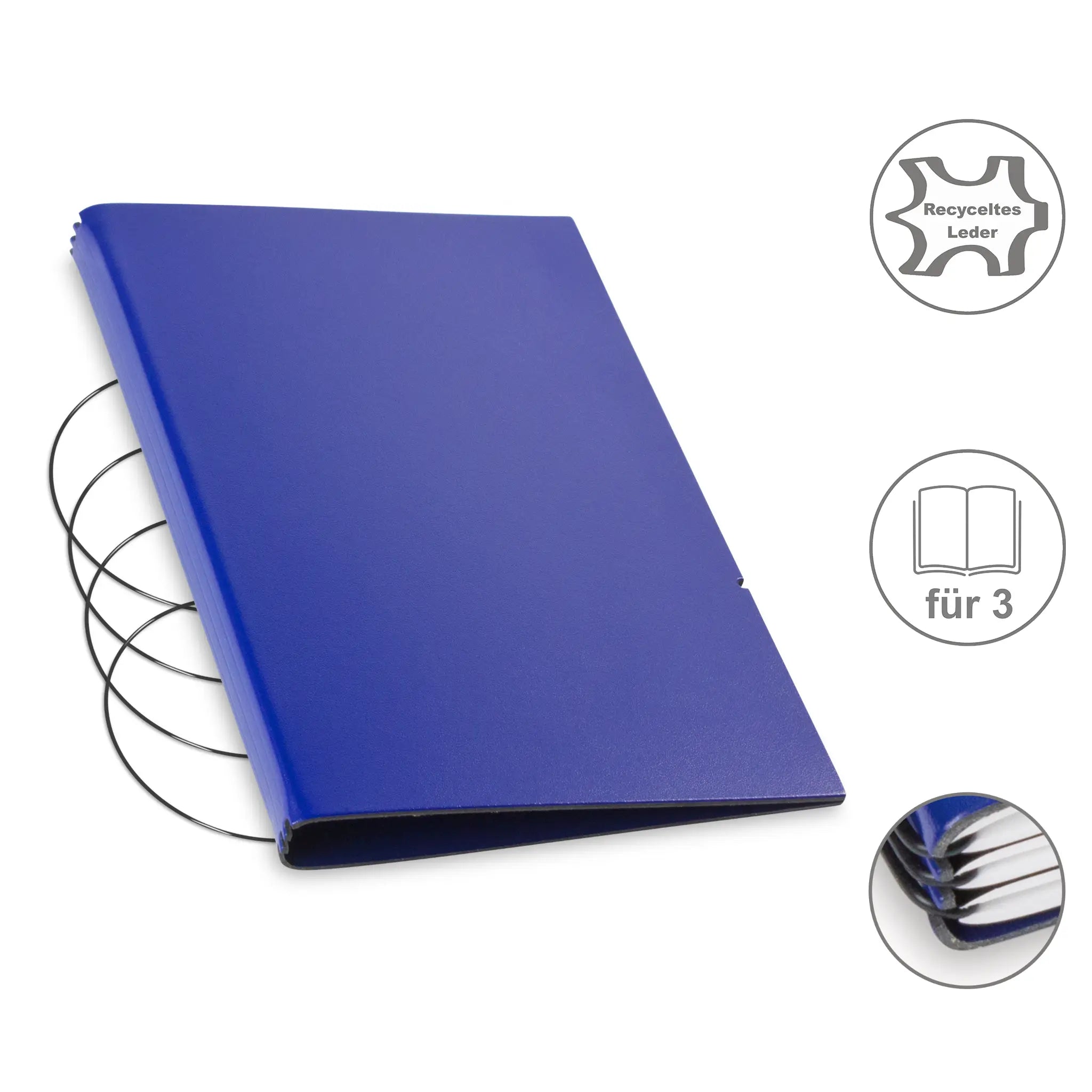 A5 Hüllen Leder/Lefa für 1-4 Hefte