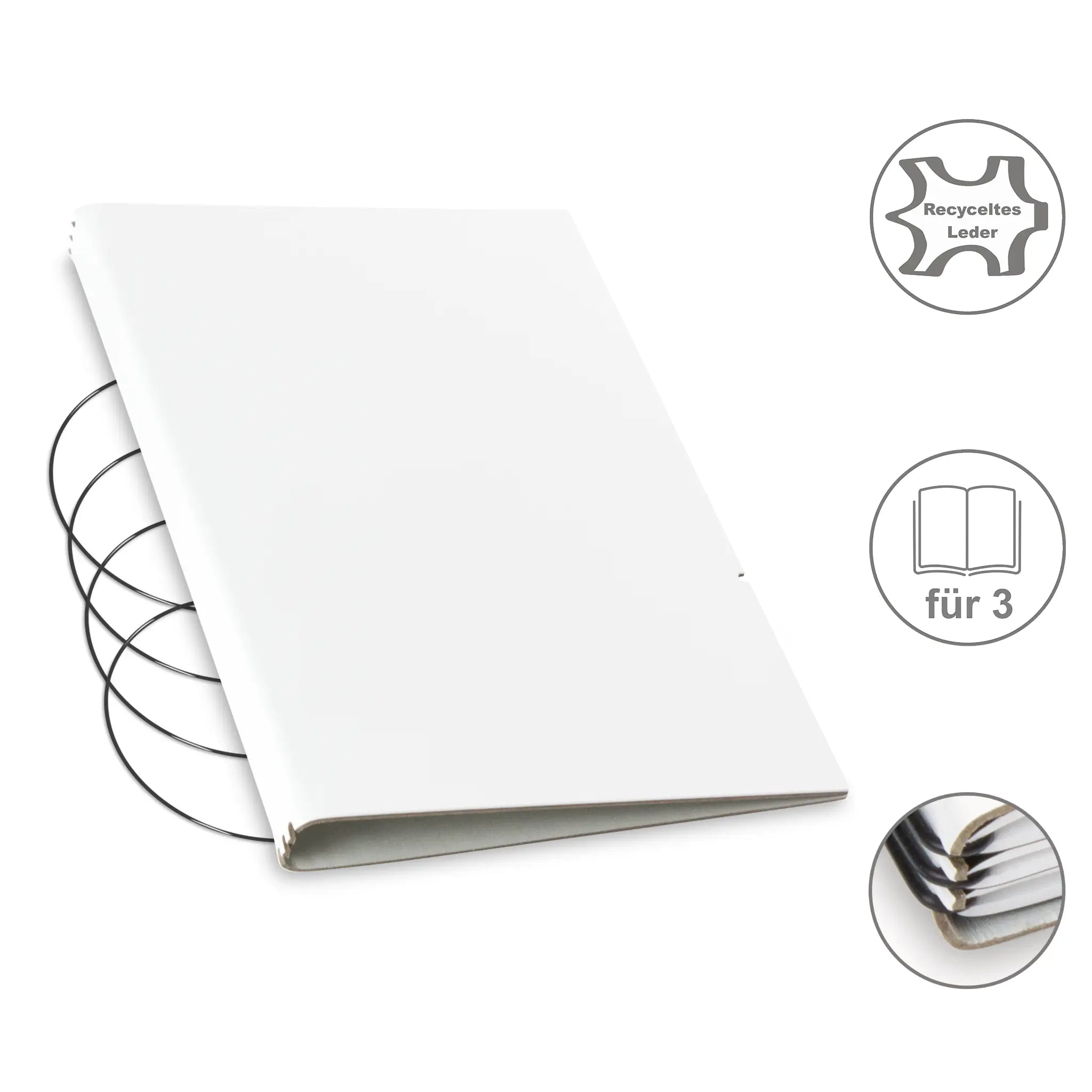 A5 Hüllen Leder/Lefa für 1-4 Hefte