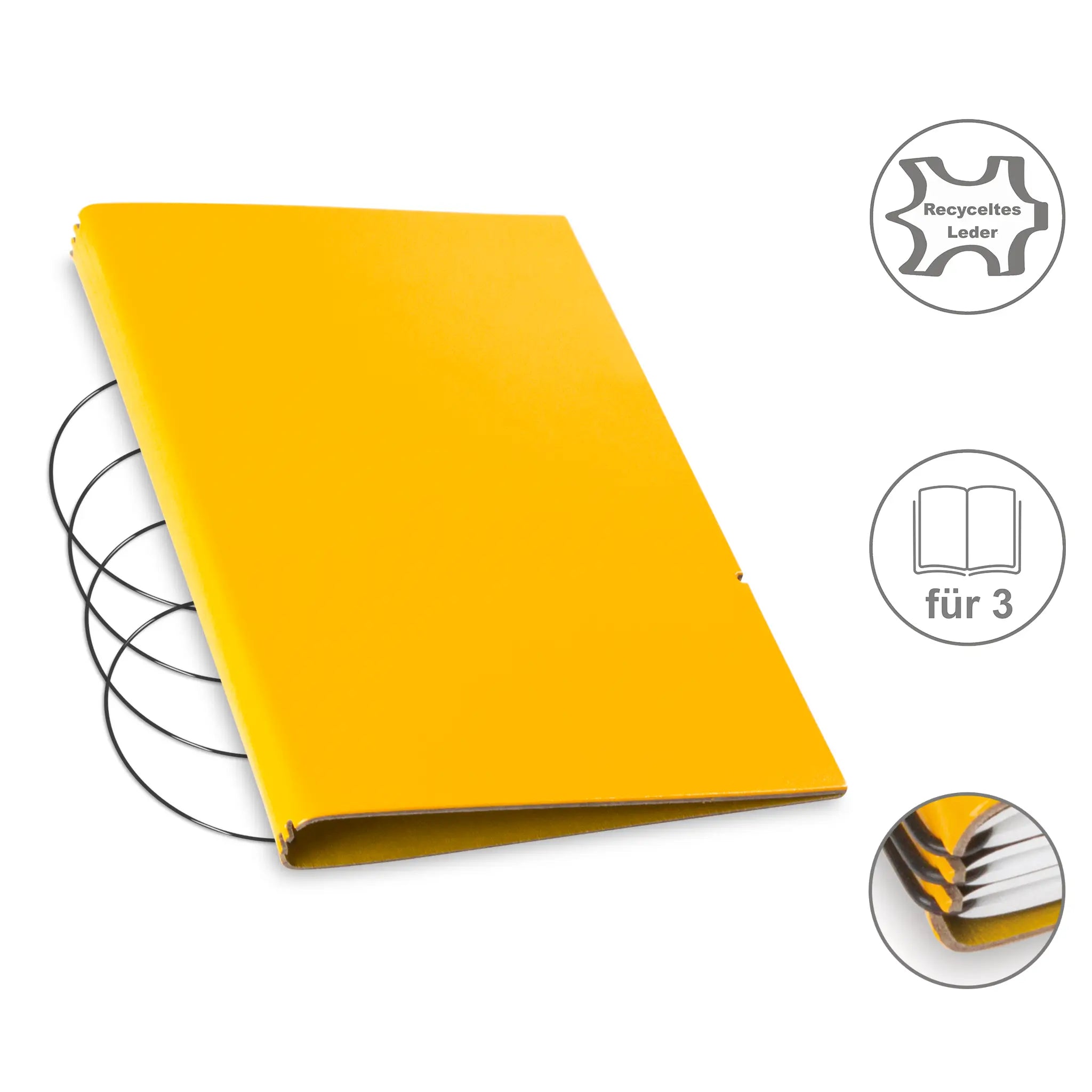 A5 Hüllen Leder/Lefa für 1-4 Hefte