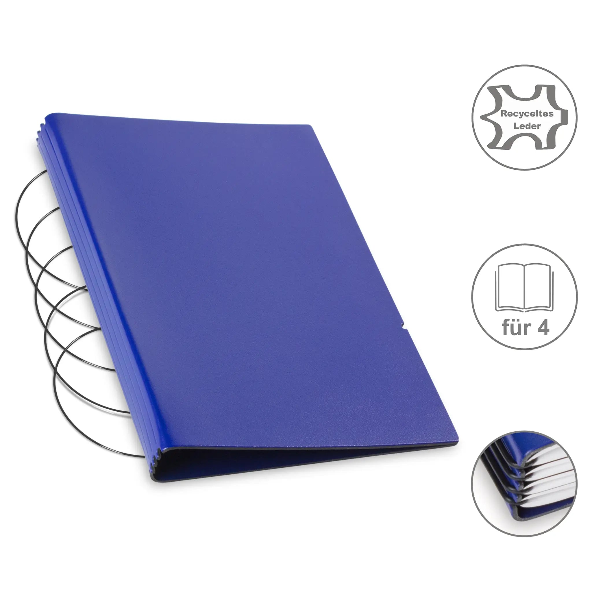 A5 Hüllen Leder/Lefa für 1-4 Hefte