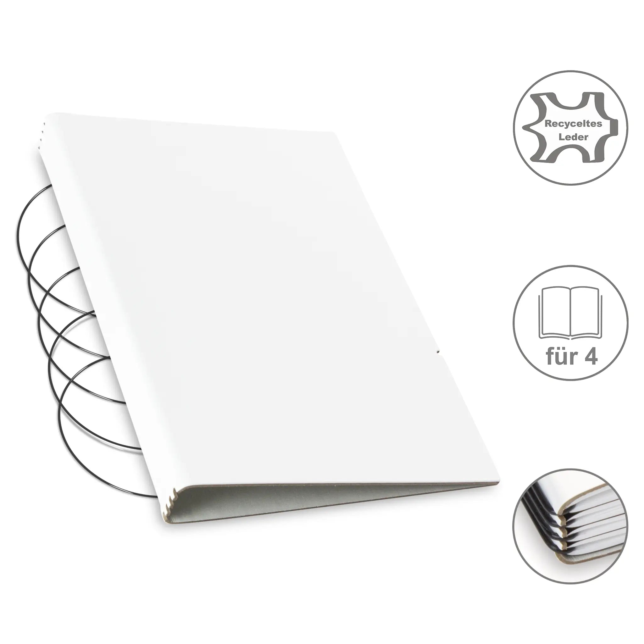 A5 Hüllen Leder/Lefa für 1-4 Hefte