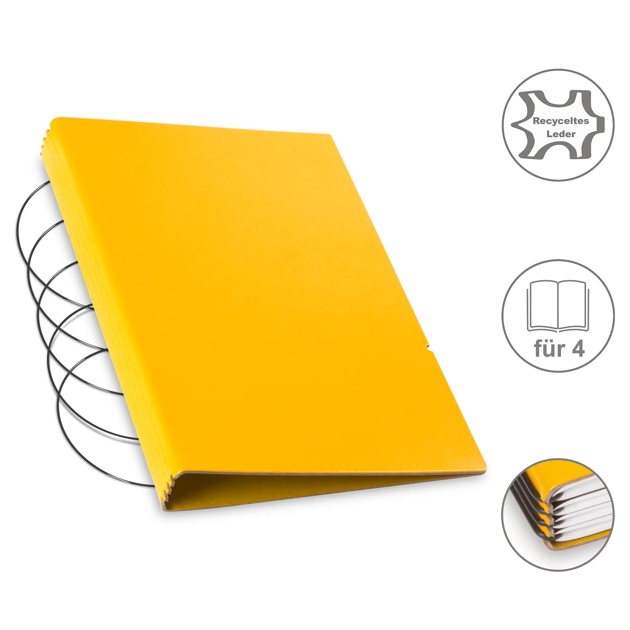A5 Hüllen Leder/Lefa für 1-4 Hefte