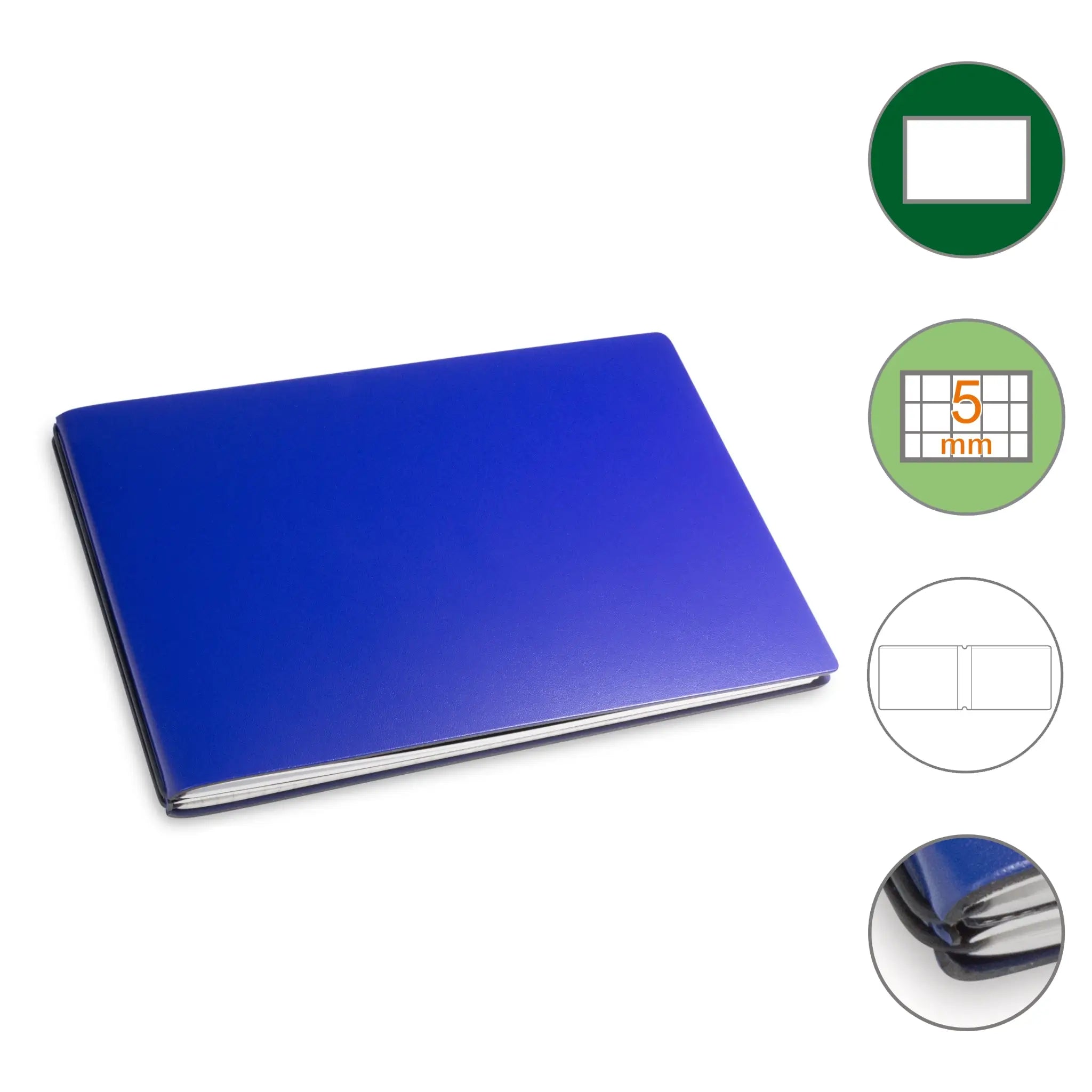 A5+ Quer Notizbuch mit 1-3 Heften