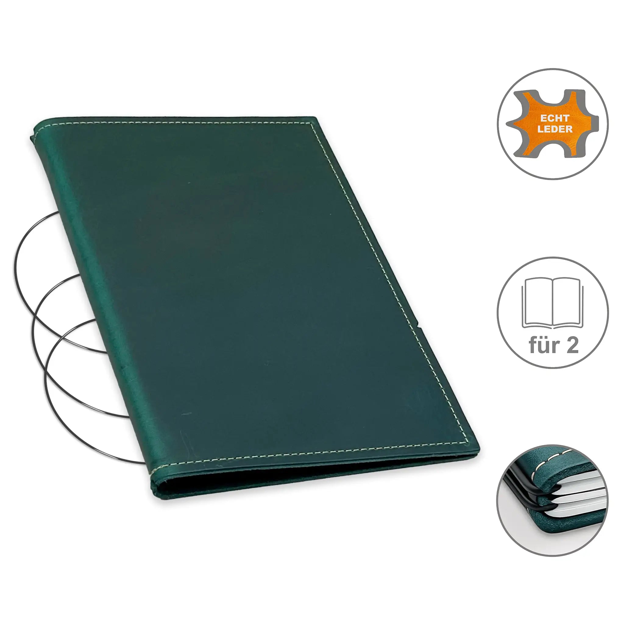 A5 covers leather/Lefa for 1-4 inserts