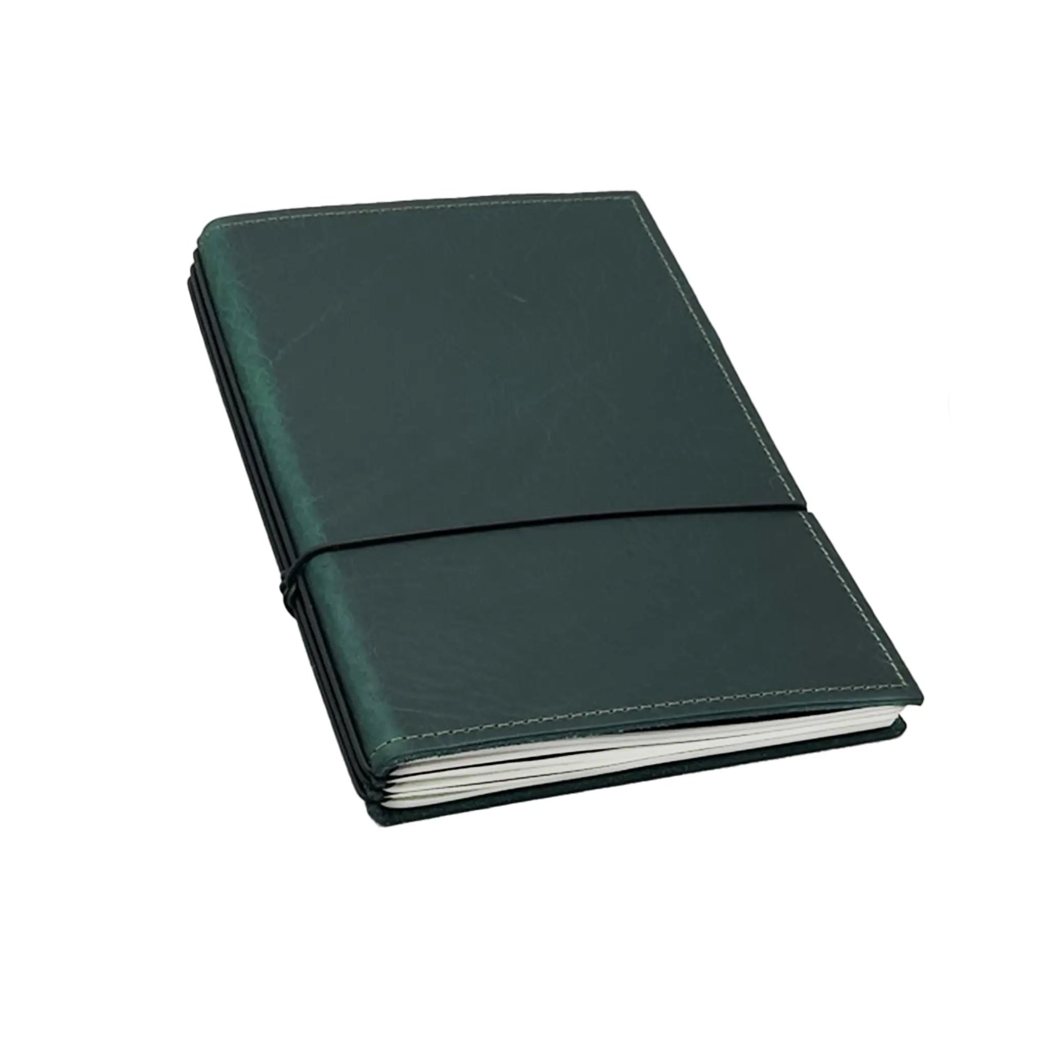 A5/A6 Notizbuch in Leder Tannengrün