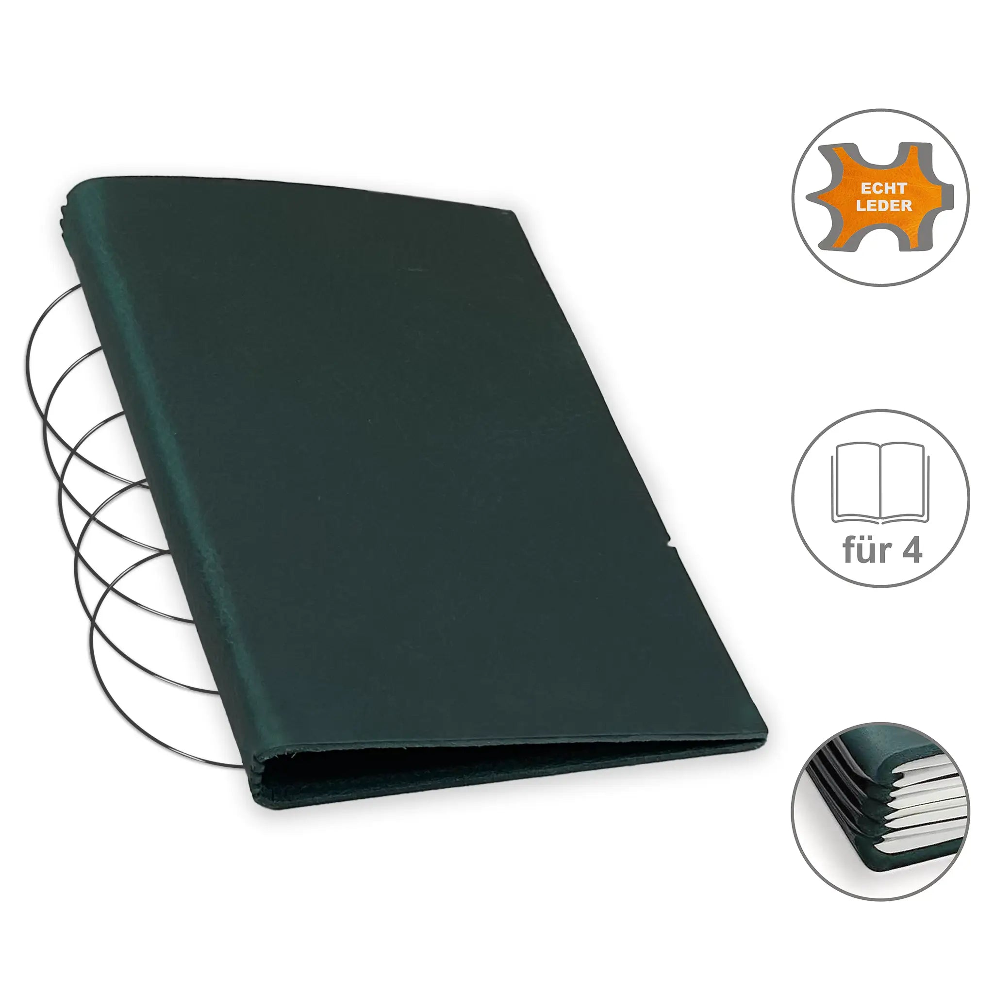 A5 covers leather/Lefa for 1-4 inserts