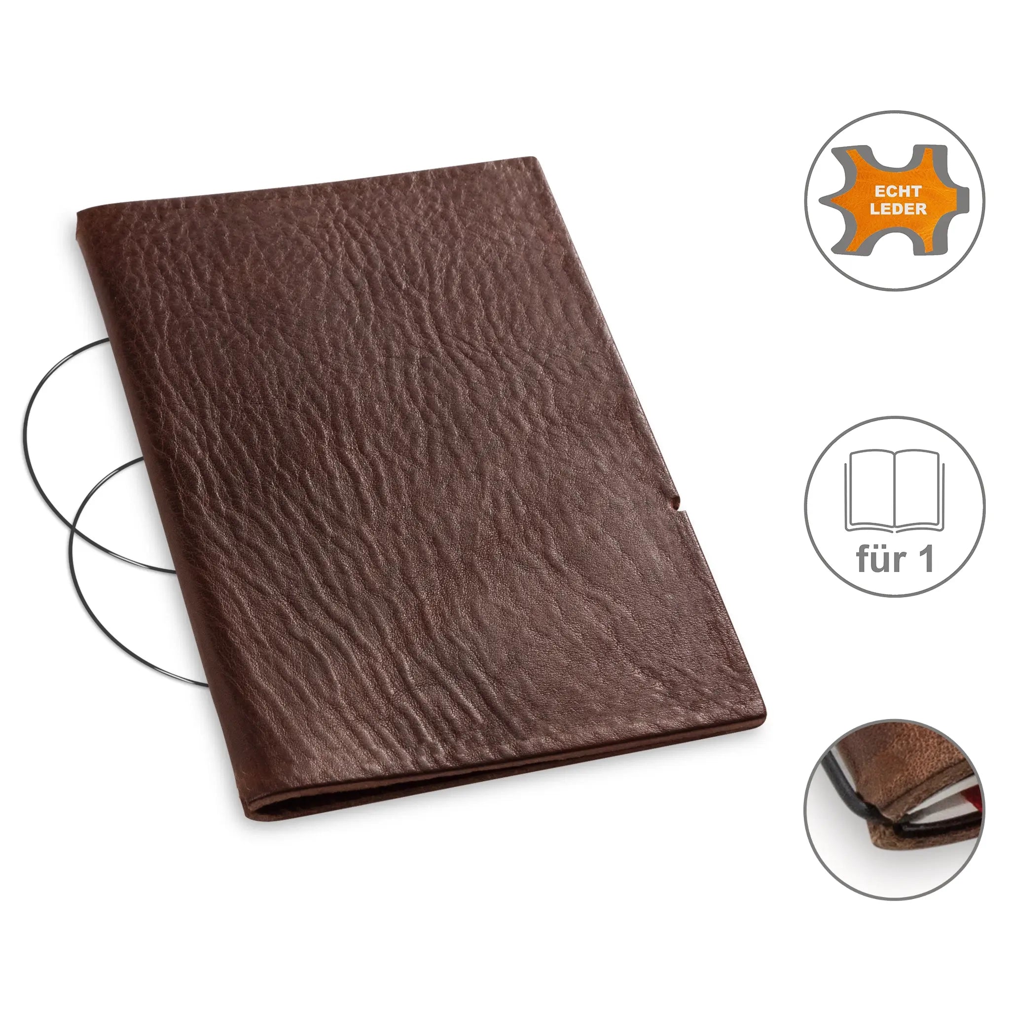 A6 covers leather/Lefa for 1-3 inserts