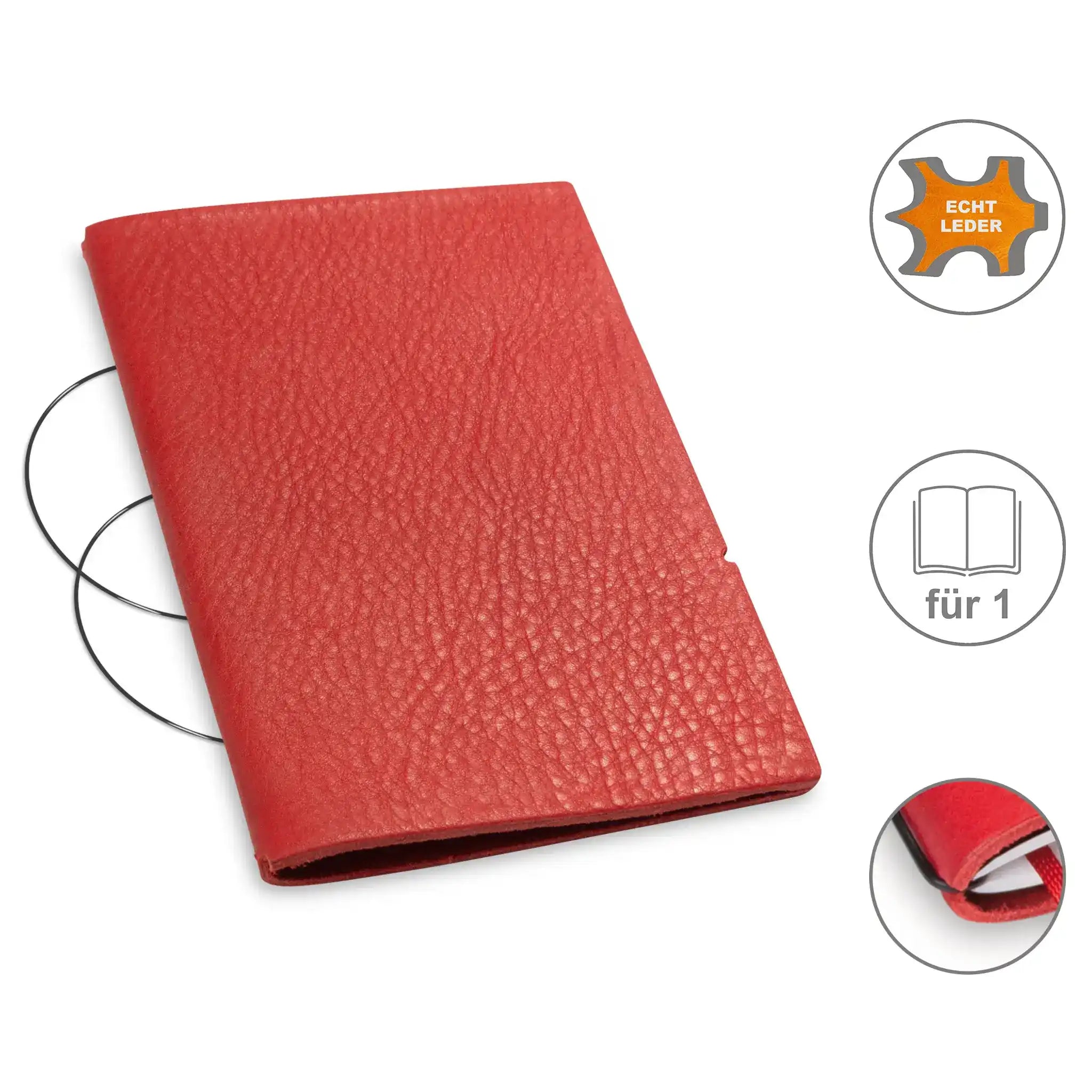 A6 covers leather/Lefa for 1-3 inserts