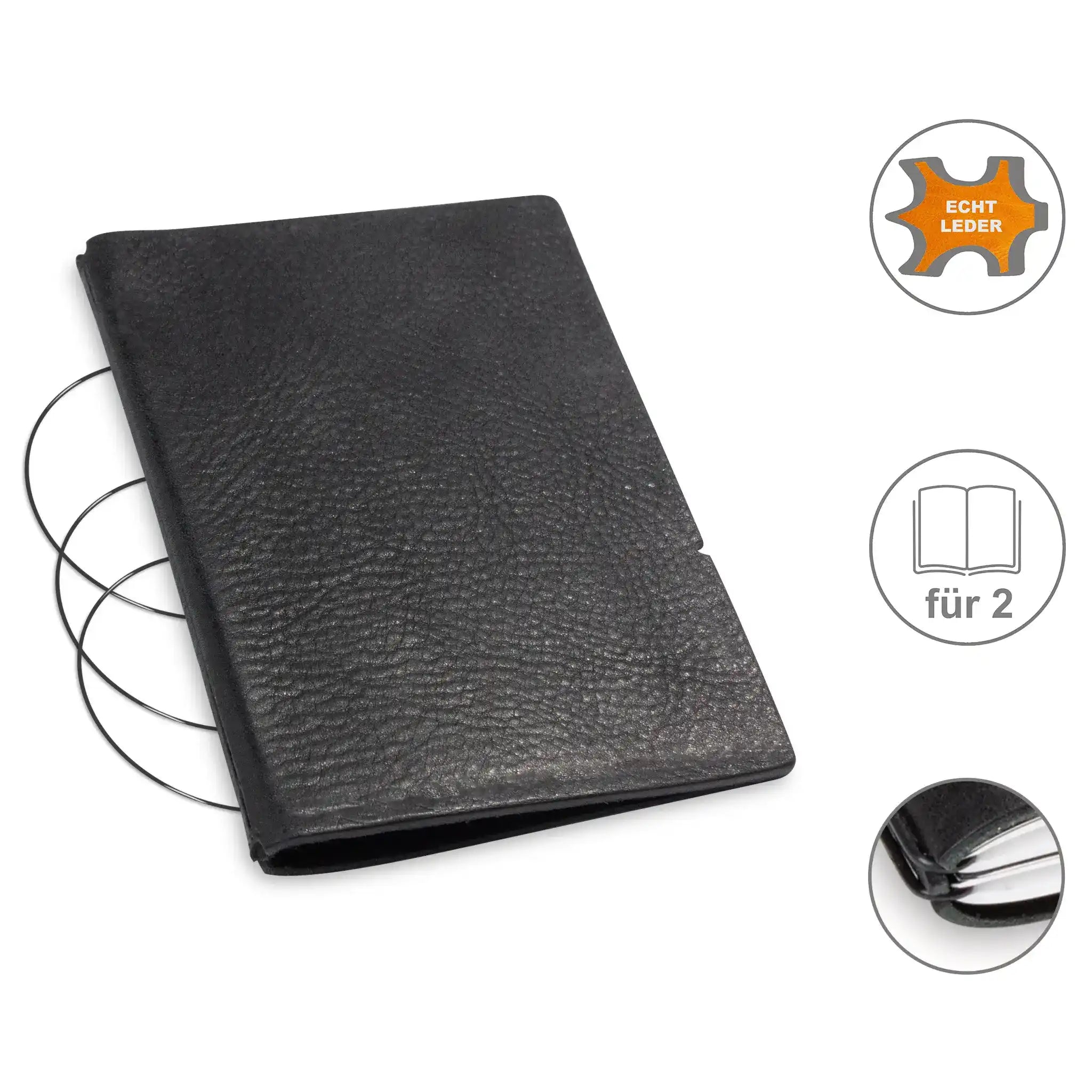 A6 covers leather/Lefa for 1-3 inserts