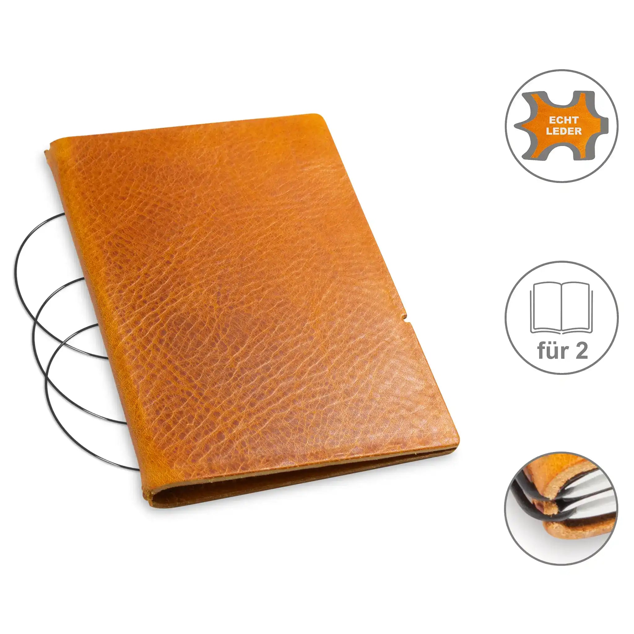 A6 covers leather/Lefa for 1-3 inserts