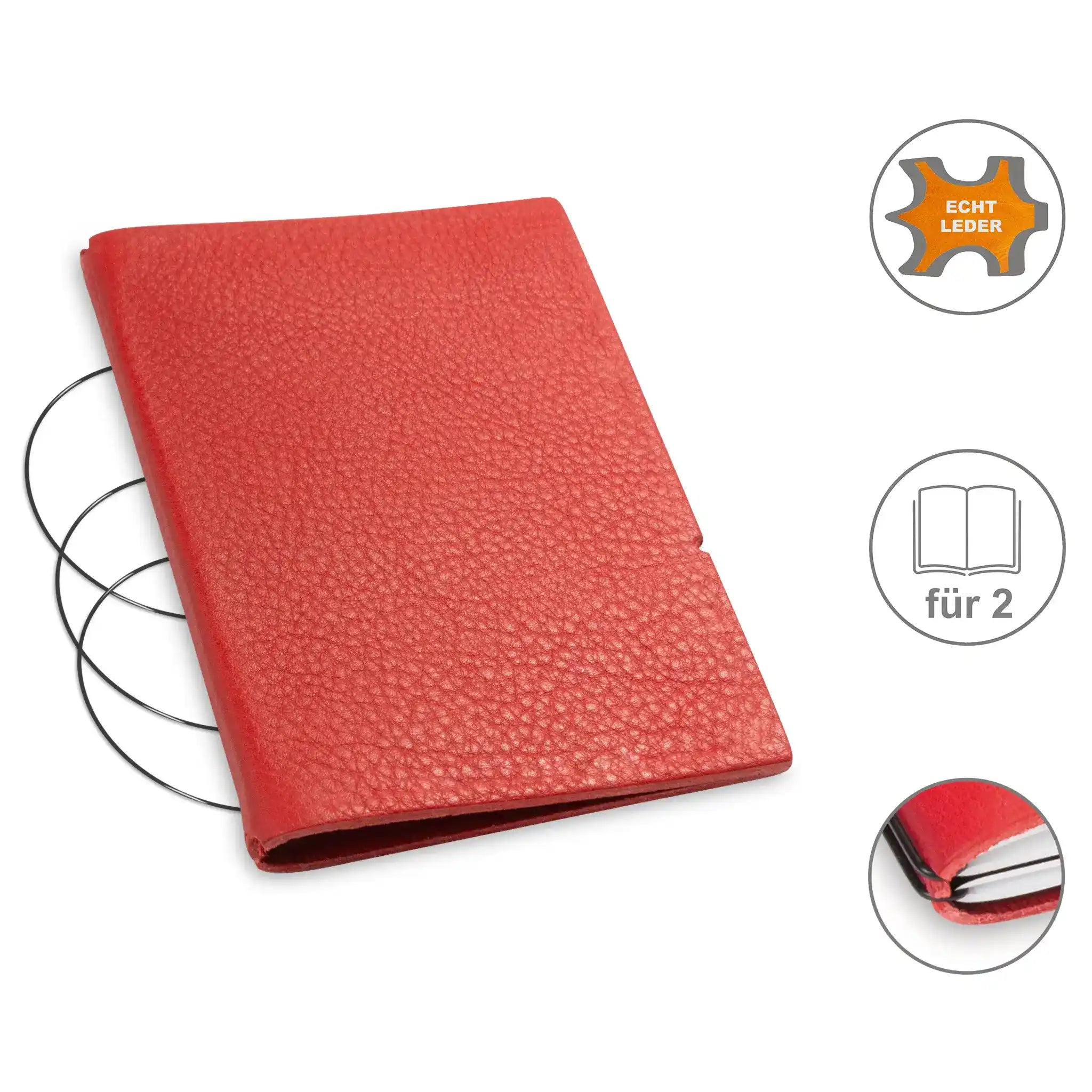 A6 covers leather/Lefa for 1-3 inserts